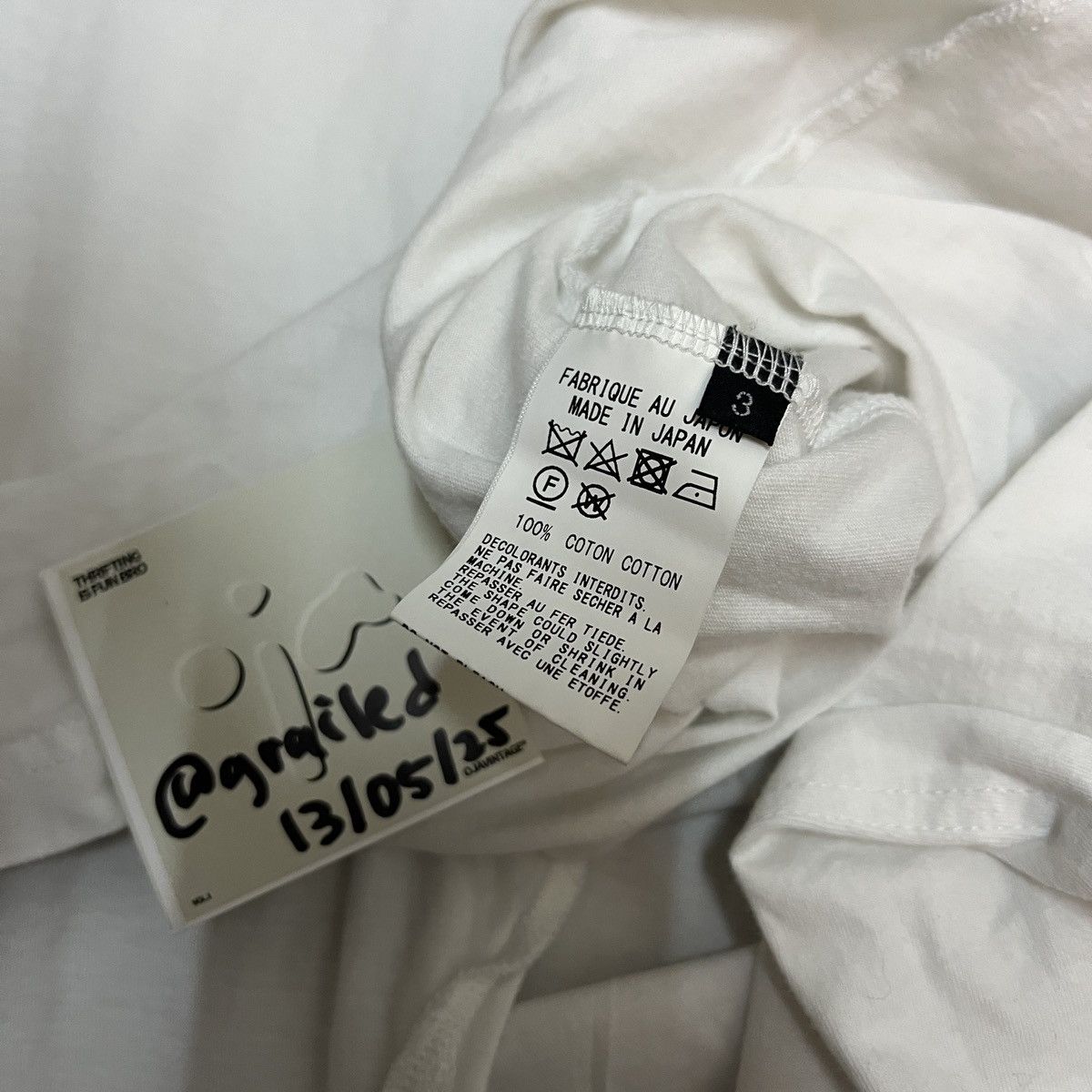 Yohji Yamamoto Ground Y Front Raglan Slit Cut & Sew