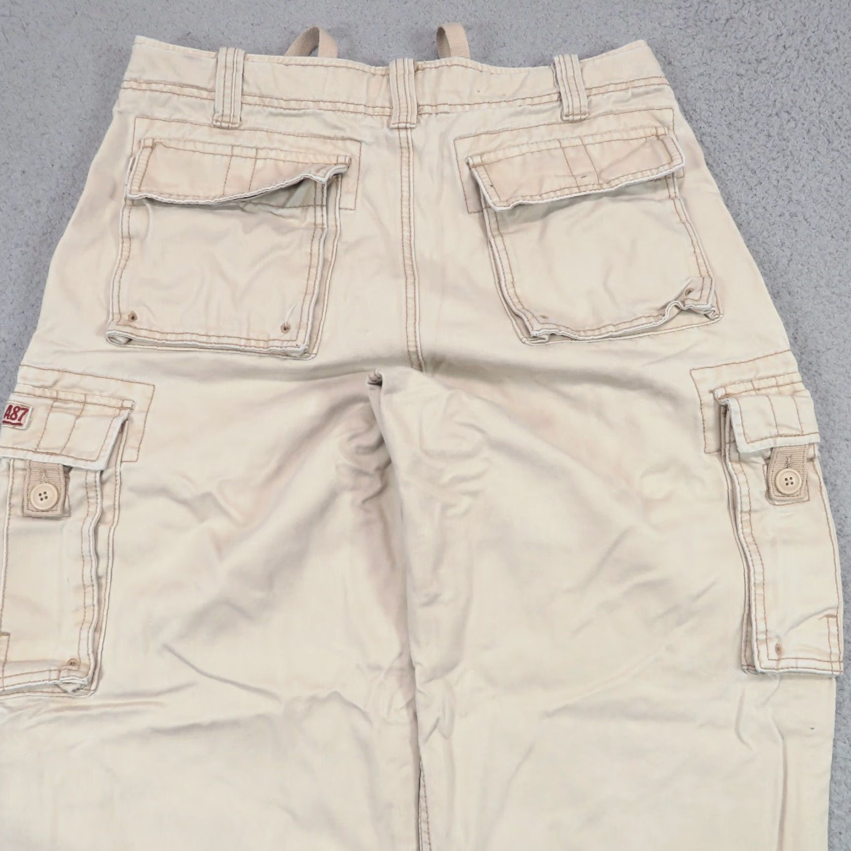 Vintage VINTAGE Aéropostale Pants 32x30 Mens Baggy Heavyweight Military Fatigues Y2K A&F Pants Size US 32 / EU 48 - 5 Thumbnail