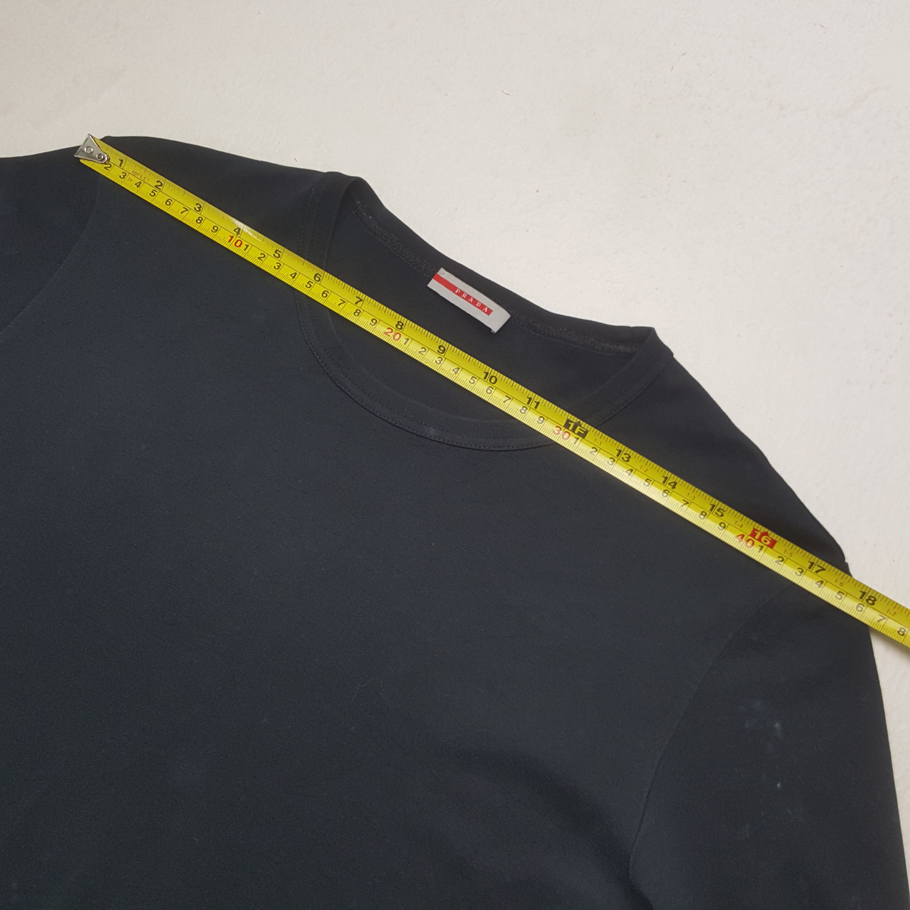 Prada Vintage Prada Plain Black Tshirt Size US M / EU 48-50 / 2 - 4 Thumbnail