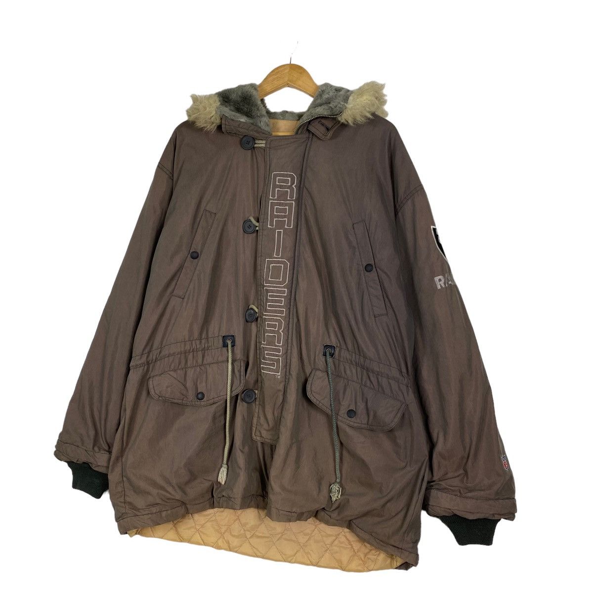 Japanese Brand × NFL NFL OFFICIAL RAIDERS Parka hoodie jacket Size US L / EU 52-54 / 3 - 2 Thumbnail