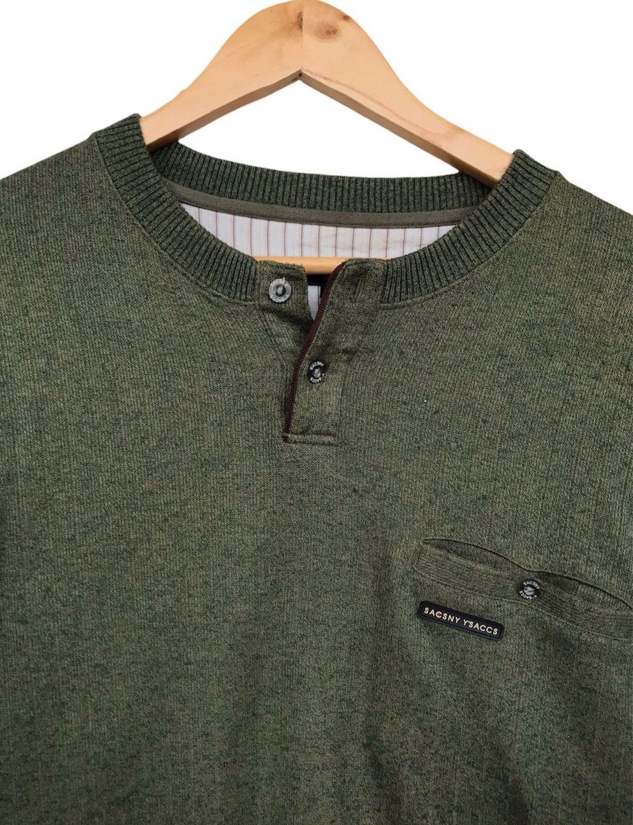 Japanese Brand × Y's for Men × Yohji Yamamoto Yohji Yamamoto Sacsny Y’saccs Crewneck Sweatshirt Size US L / EU 52-54 / 3 - 2 Thumbnail