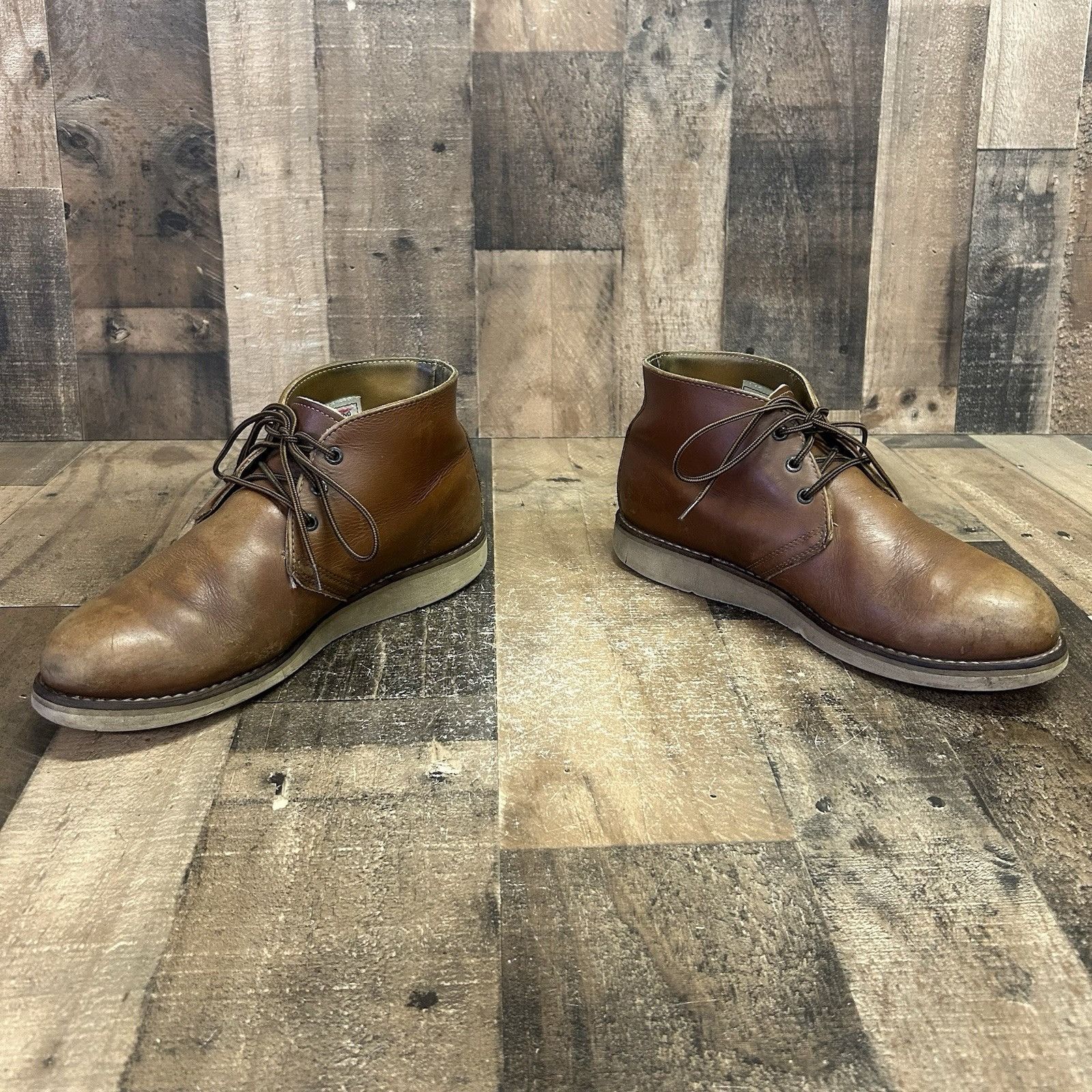 Red Wing Red Wing 595 Chukka Leather Lace Up Work Boots Mens 10.5 EE Size US 10.5 / EU 43-44 - 10 Thumbnail