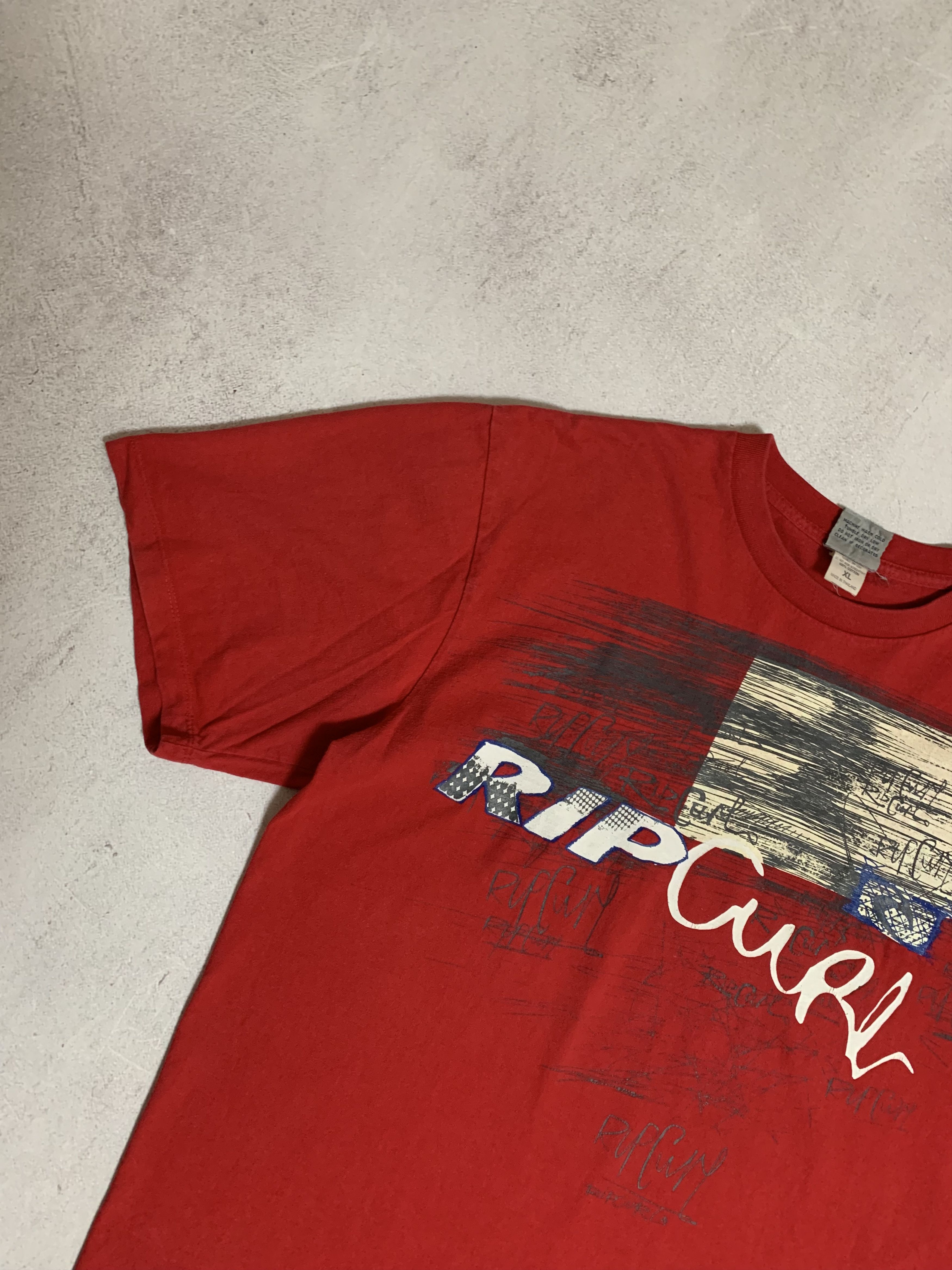 Rip Curl × Vintage Vintage Rip Curl T Shirt Tee Baggy Crazy Big Logo Y2K 90s Size US XL / EU 56 / 4 - 3 Thumbnail