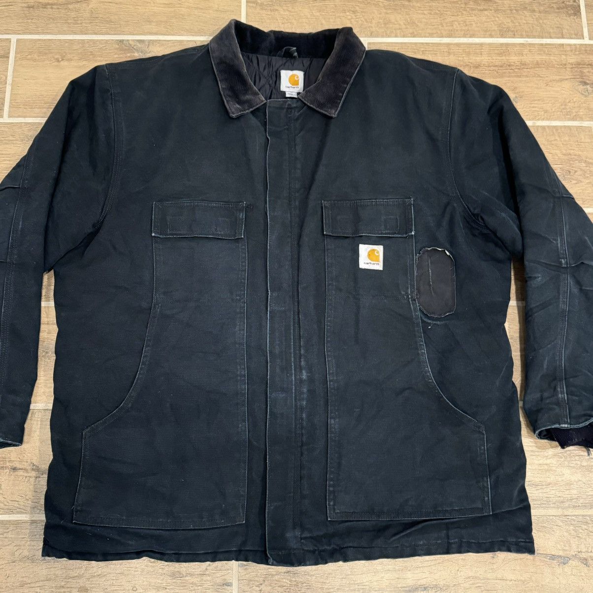 Carhartt × Vintage Carhartt C003 BLK Arctic Quilt-Line Canvas Jacket Union Made Size US XL / EU 56 / 4 - 2 Thumbnail