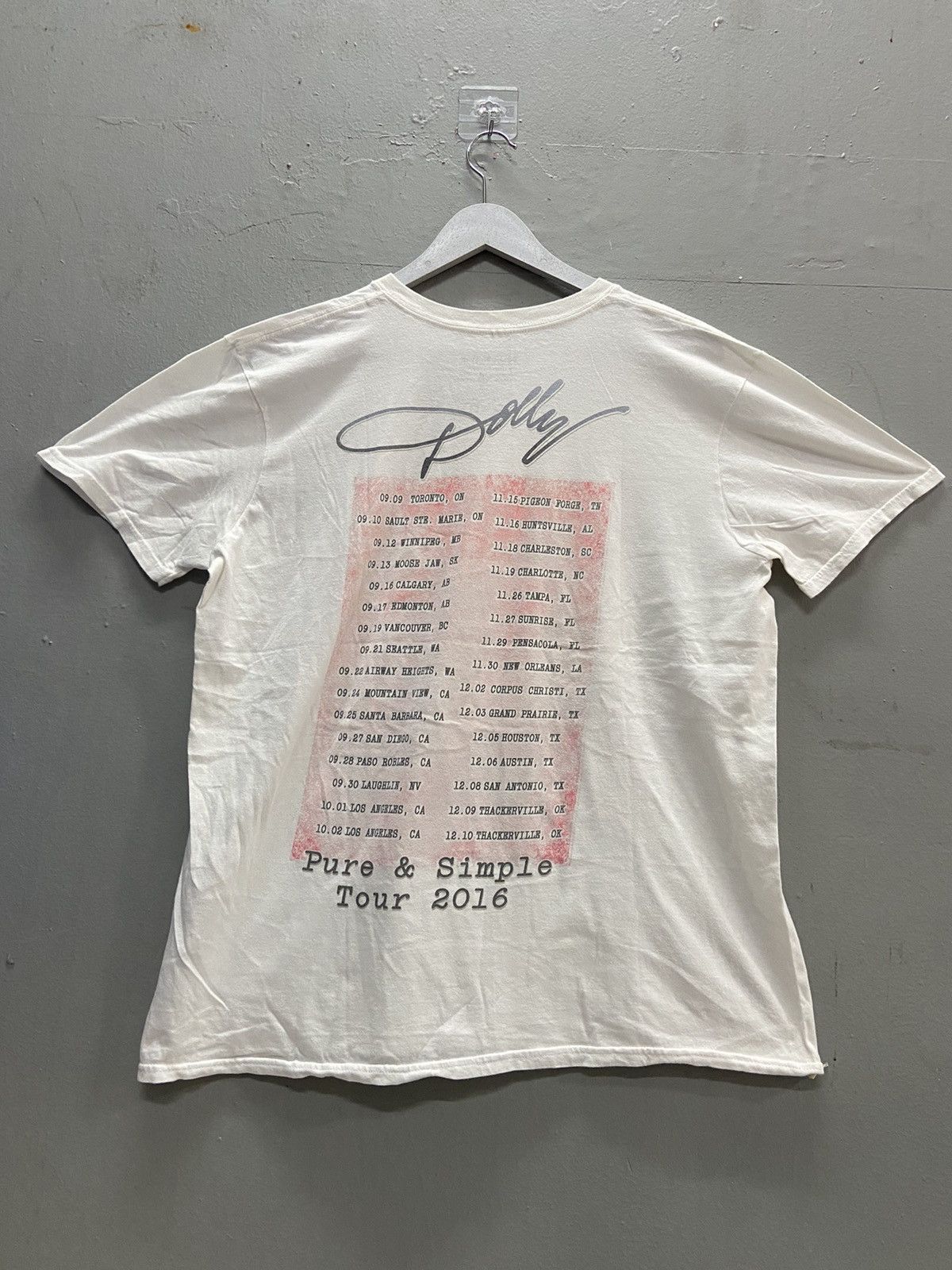 Band Tees DOLLY PURE & SIMPLE 2016 TOUR TEE SHIRT Size L / US 10 / IT 46 - 3 Thumbnail