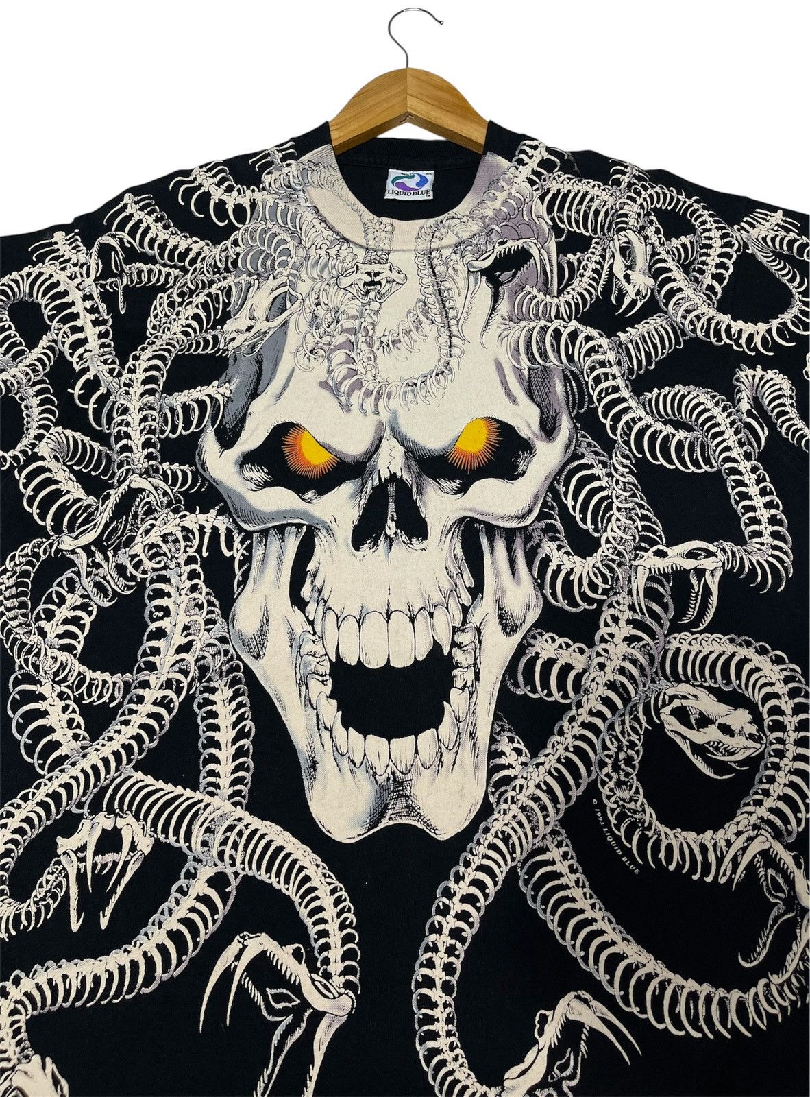 Band Tees × Liquid Blue × Vintage Vintage Liquid blue skull snake Over Print Size US XL / EU 56 / 4 - 6 Thumbnail