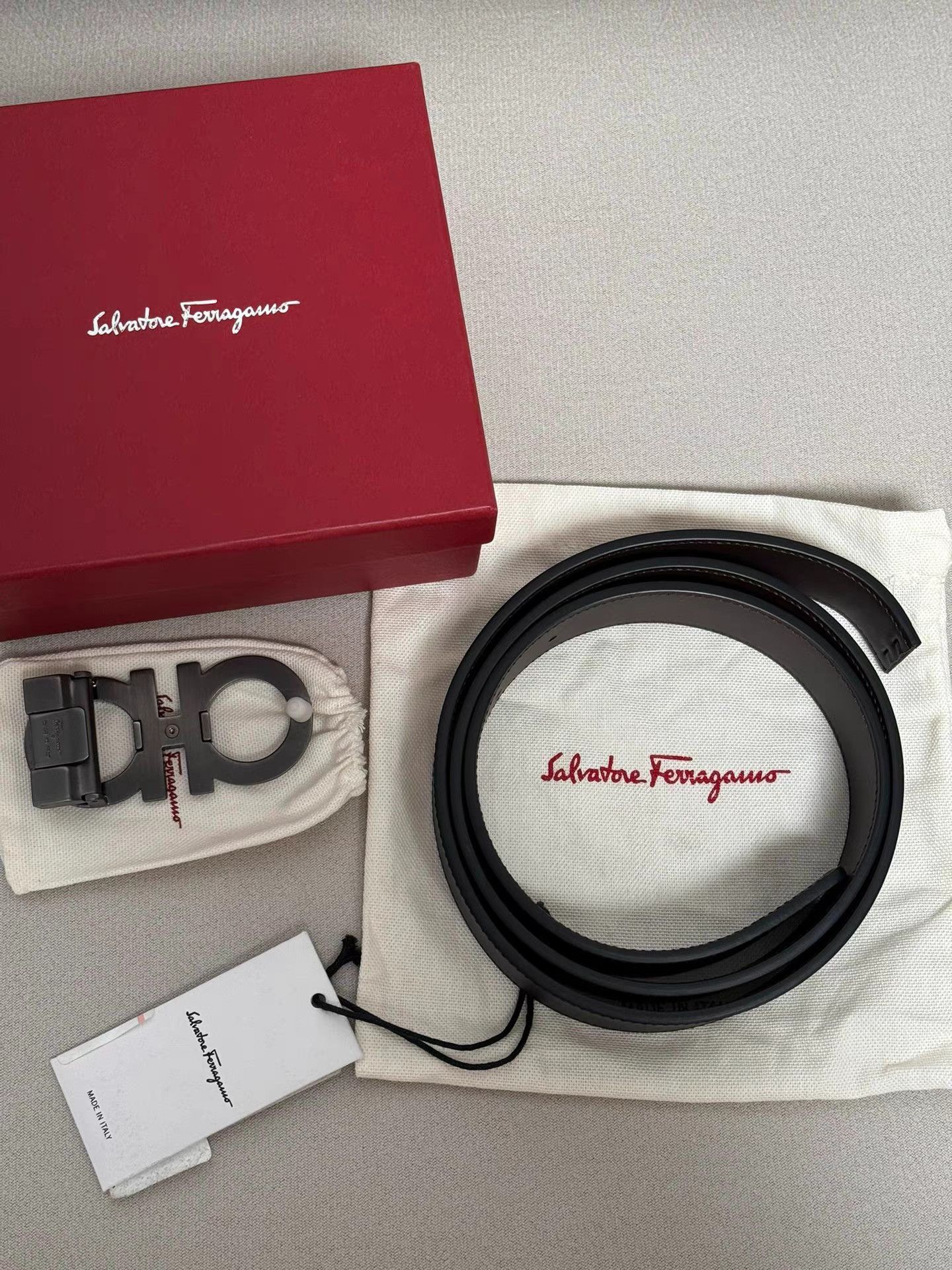 Salvatore Ferragamo Ferragamo Reversible Belt K6 Size ONE SIZE - 7 Thumbnail