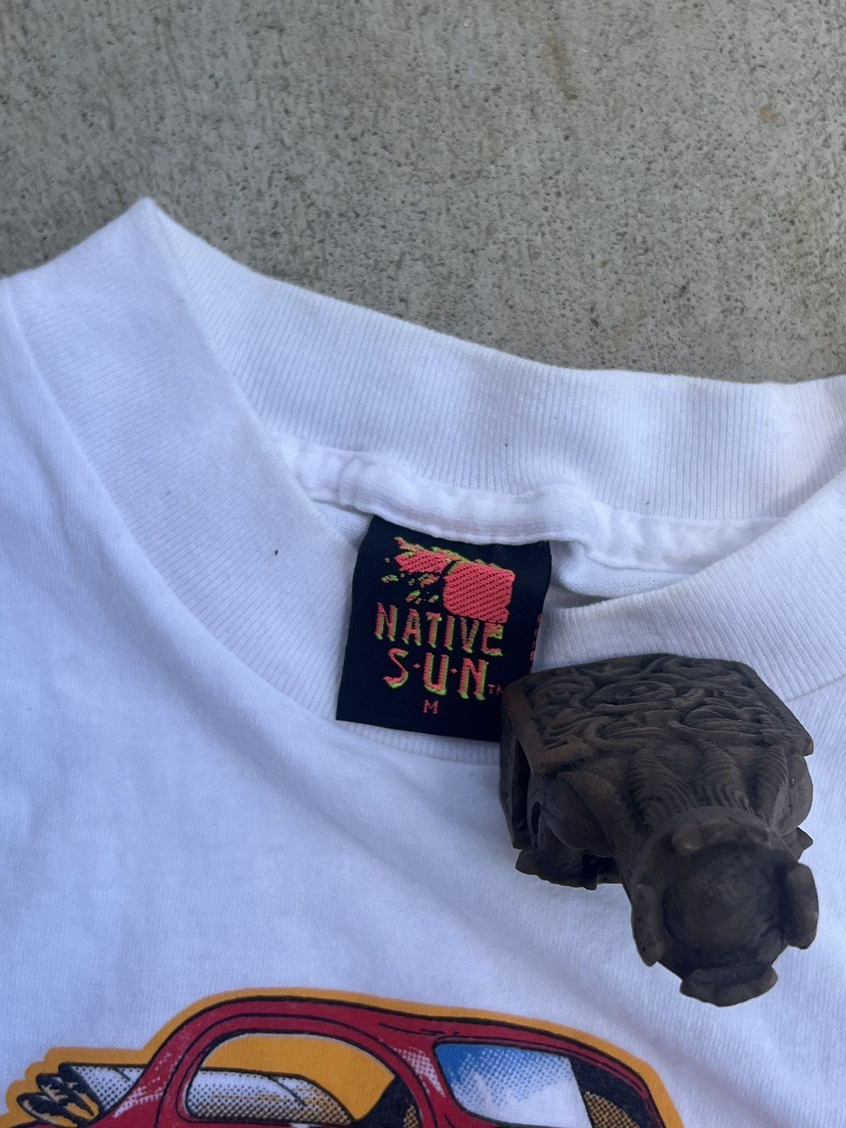 Vintage True Vintage 1996 Single Stitch white and red car tee Size US M / EU 48-50 / 2 - 2 Thumbnail