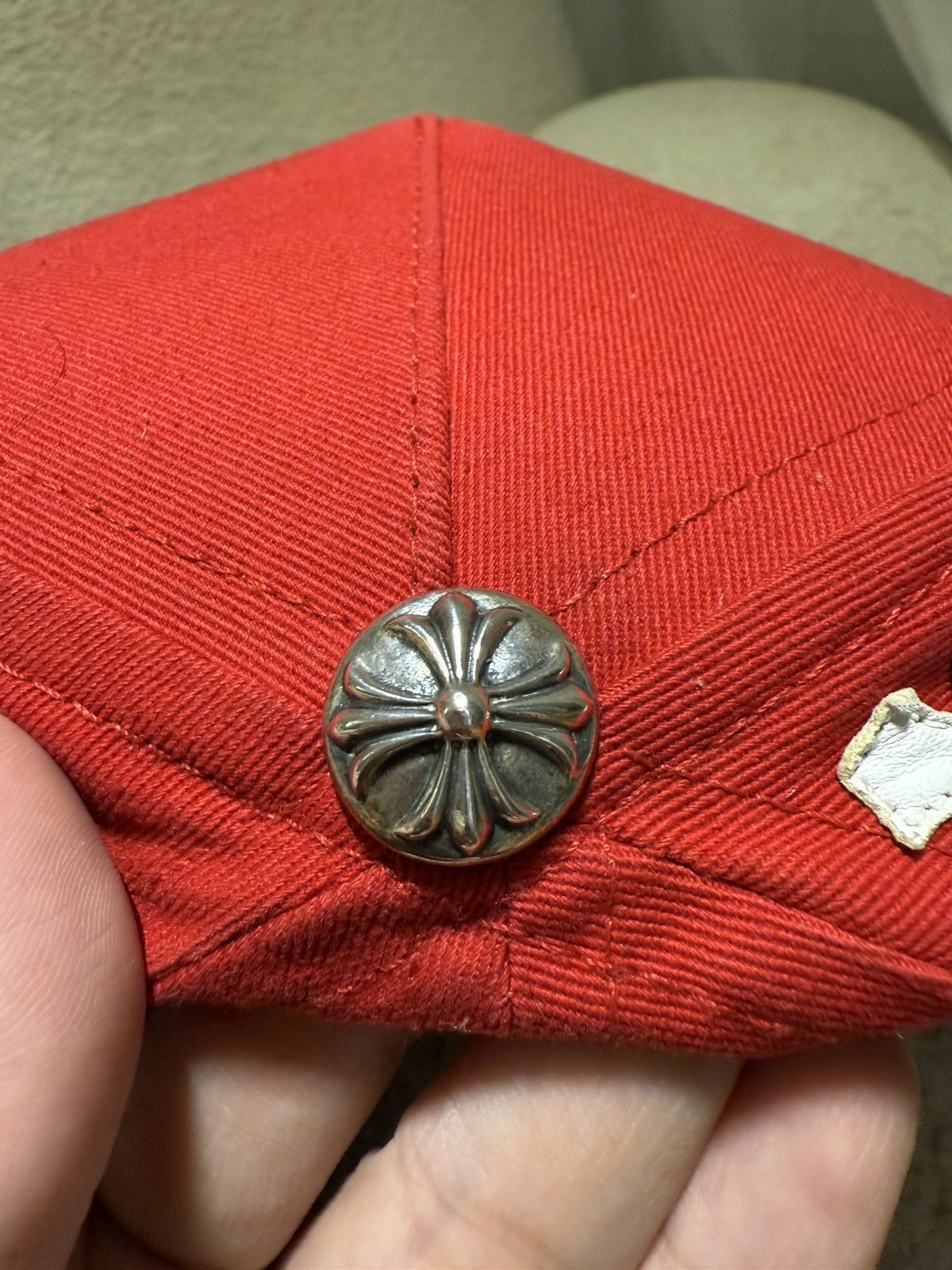 Chrome Hearts Chrome hearts patch cross red cap Size ONE SIZE - 4 Thumbnail