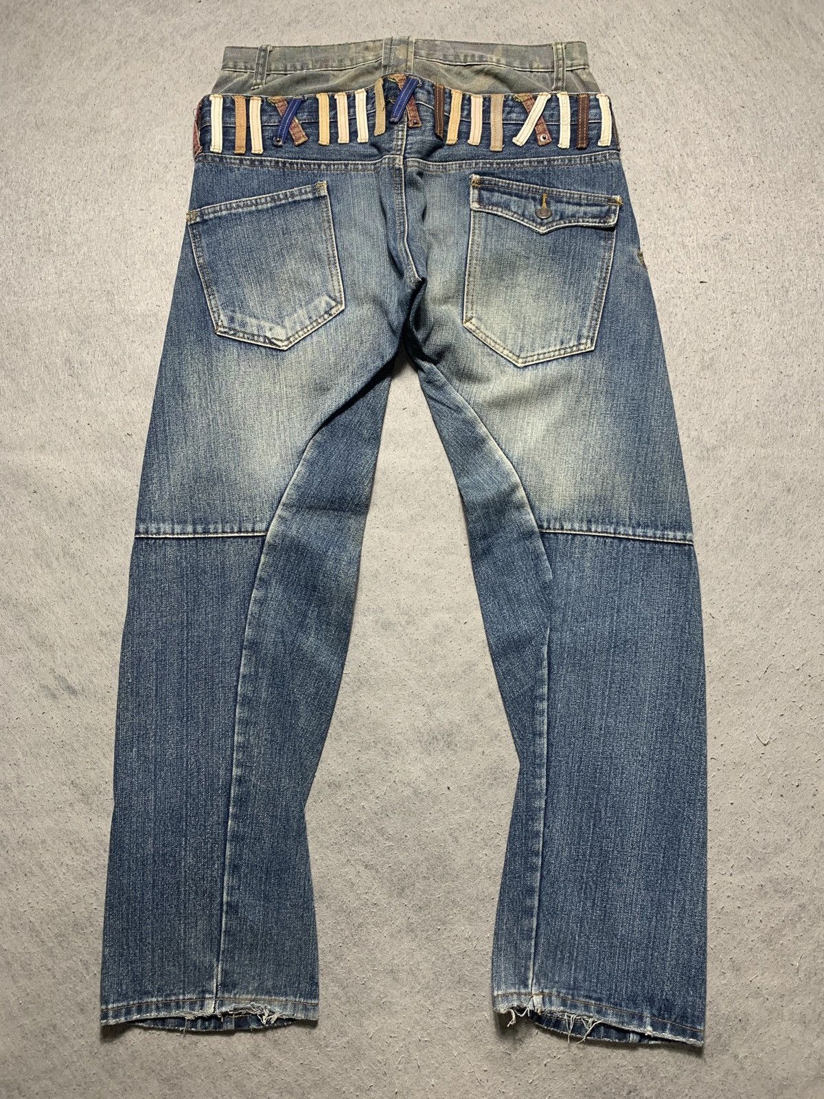 Number (N)ine Japanese Brand BreathMint Double Waist Denim Jeans Size US 32 / EU 48 - 8 Thumbnail