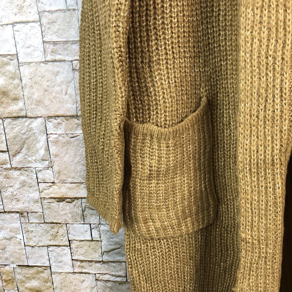Japanese Brand Born Free Originaly Brown Cardigan Knitwear #A1208 Size L / US 10 / IT 46 - 4 Thumbnail