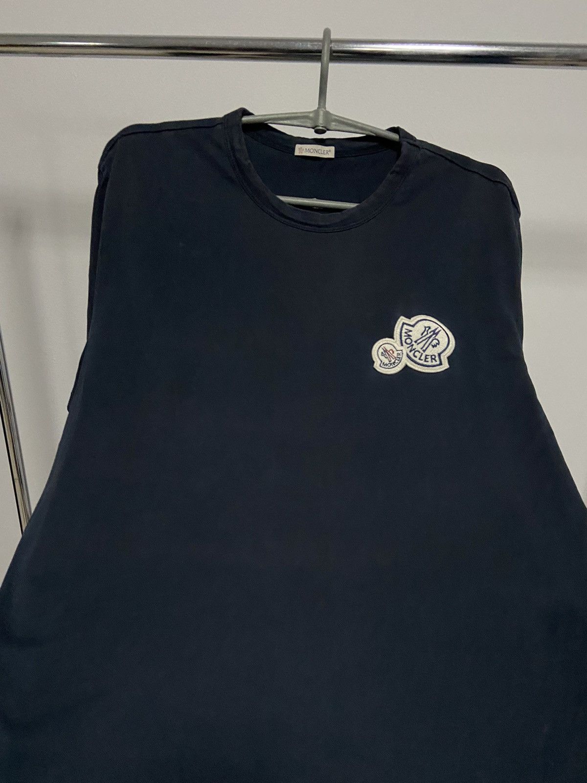 Moncler × Vintage Moncler Maglia Vintage T Shirt double Logo Luxury Size US XL / EU 56 / 4 - 10 Thumbnail