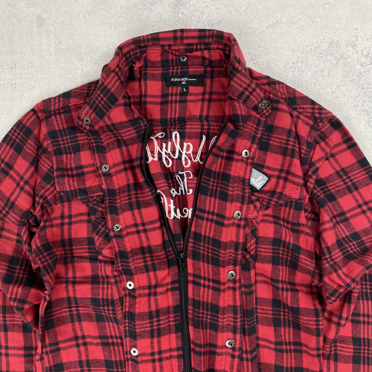 If Six Was Nine In The Attic Flannel Punk Style Shirt Size US L / EU 52-54 / 3 - 10 Thumbnail