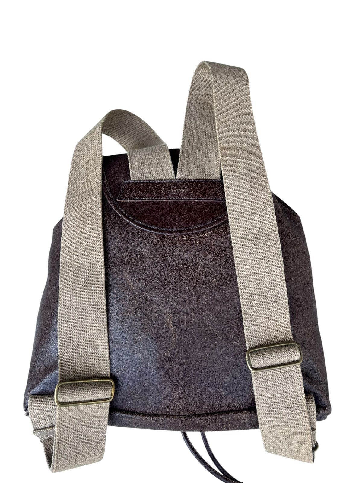 Leather VTG J&M Davidson Distress Blistered Leather Backpack Bag Size ONE SIZE - 12 Thumbnail