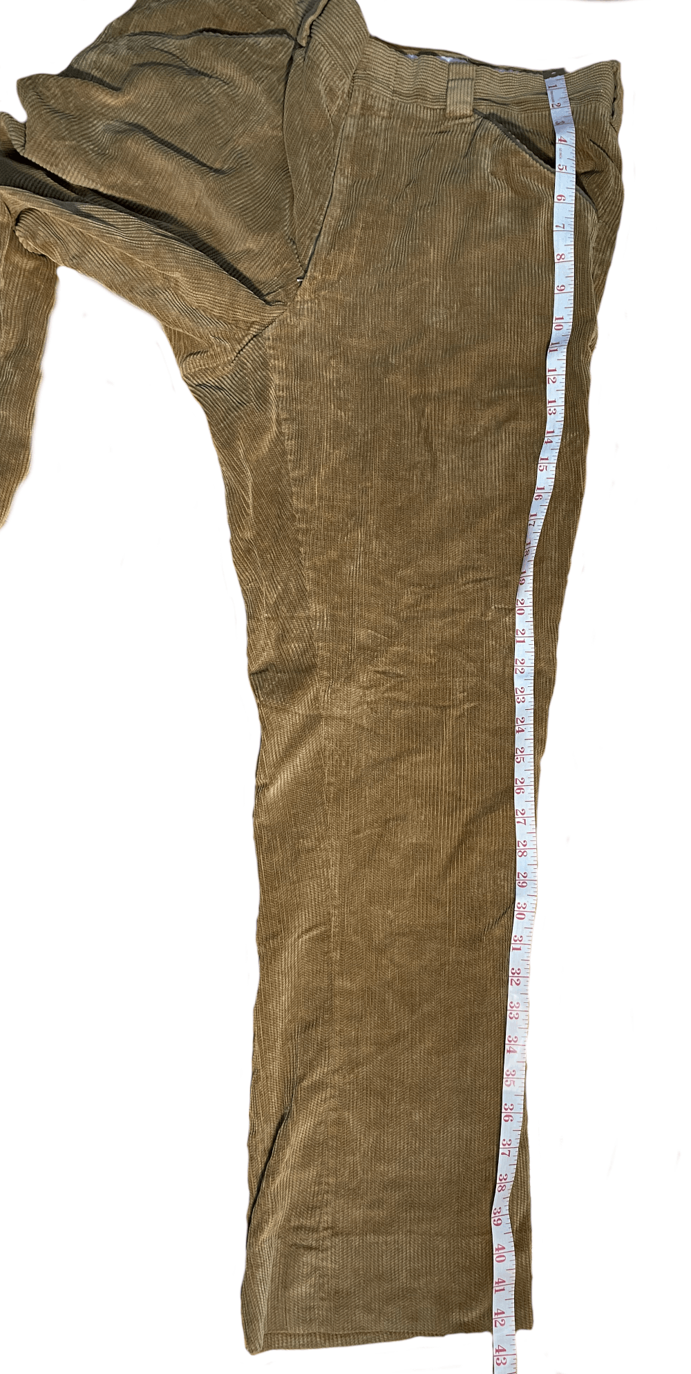 Vintage 38x32 Vintage 70s Flare Corduroy Pants Cotton Brown Bootcut Size US 38 / EU 54 - 6 Thumbnail