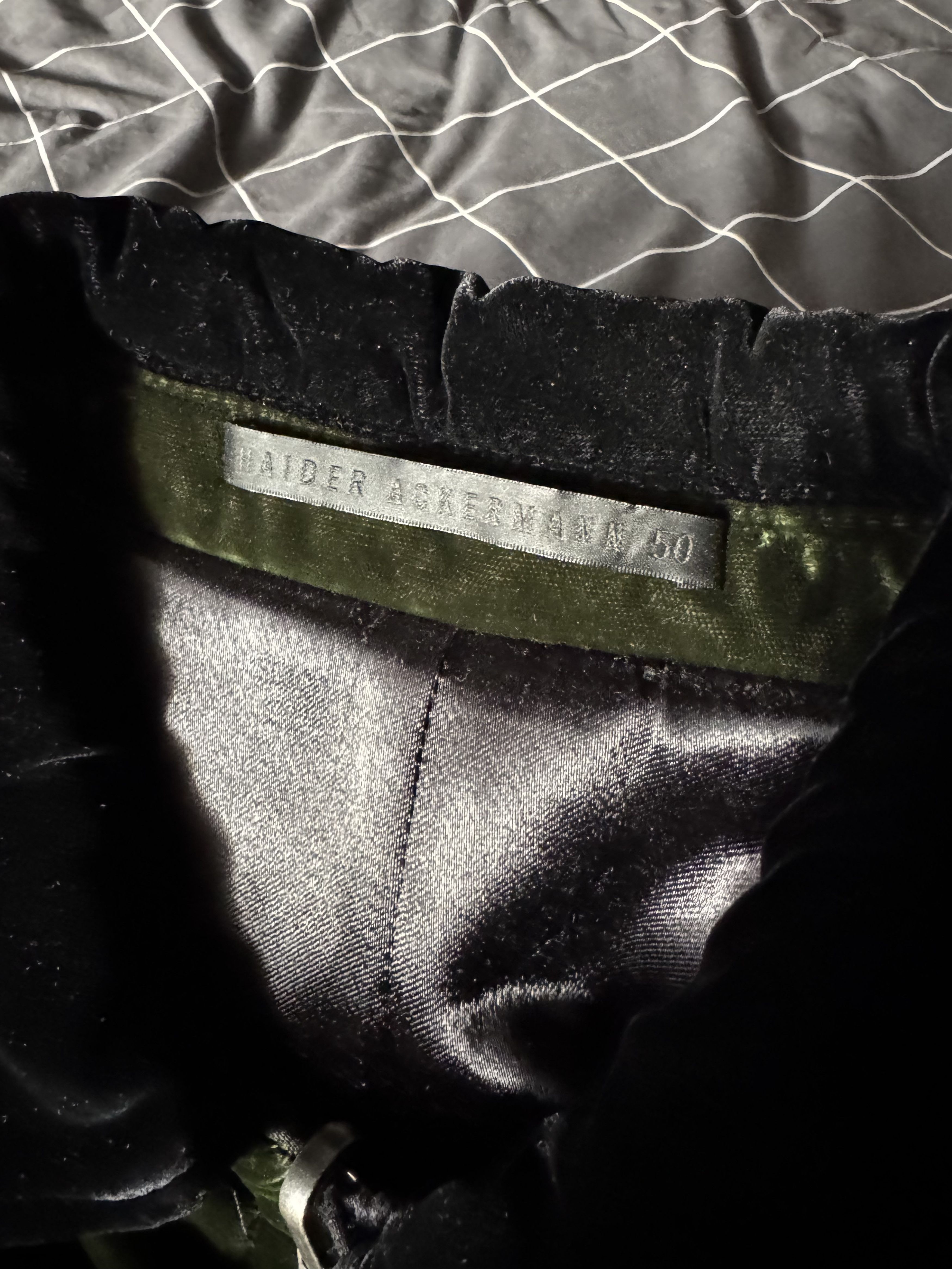 Haider Ackermann Reversible Green Velvet Bomber Size US L / EU 52-54 / 3 - 10 Thumbnail