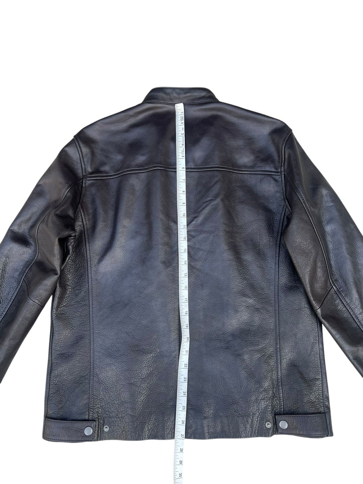 Reiss REISS Knox Cow Leather Jacket Racer Size US XL / EU 56 / 4 - 20 Thumbnail