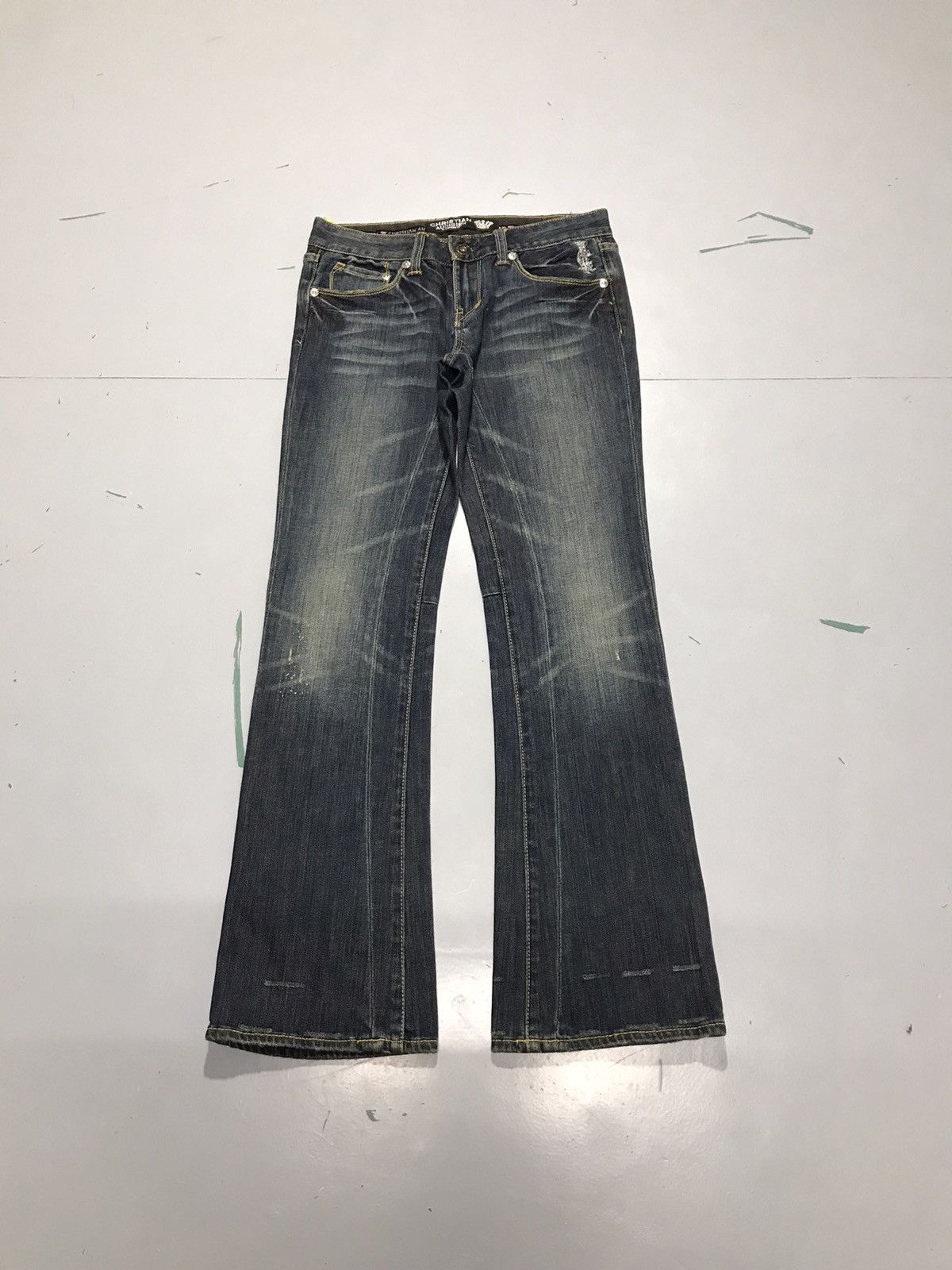 Christian Audigier Vintage christen Audigier embroidered denim Size 30" / US 8 / IT 44 - 2 Thumbnail