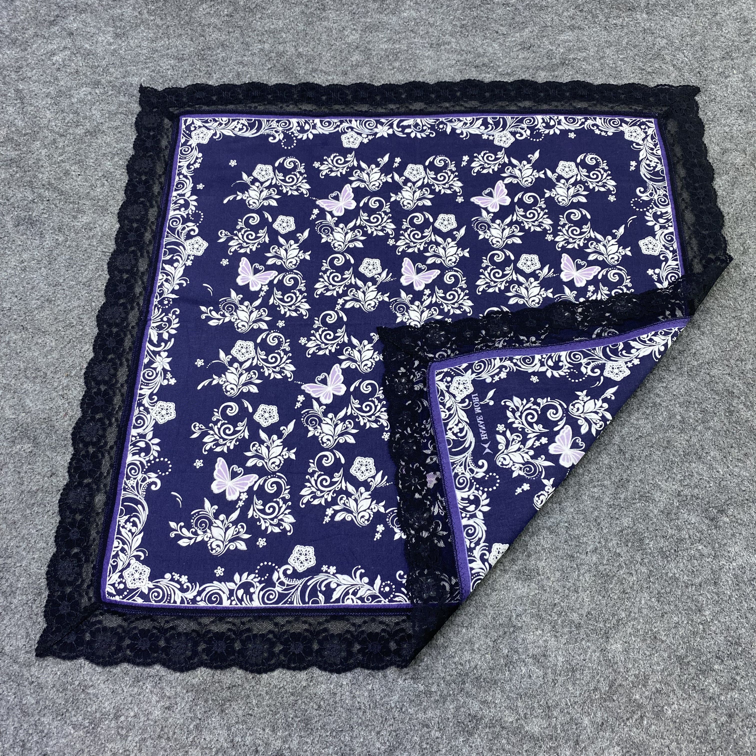 Hanae Mori Hanae Mori Handkerchief Neckerchief Bandana-B1984 Size ONE SIZE - 5 Thumbnail