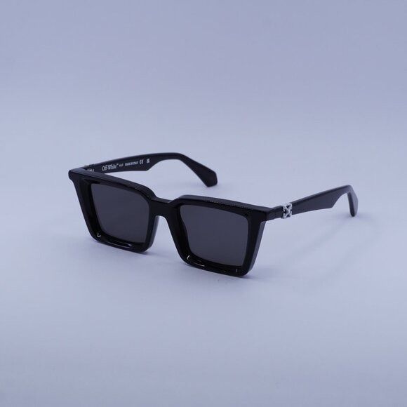 Off-White Off-White OERI13U DALTON 1007 Sunglasses Shiny Black Square Size ONE SIZE - 3 Thumbnail