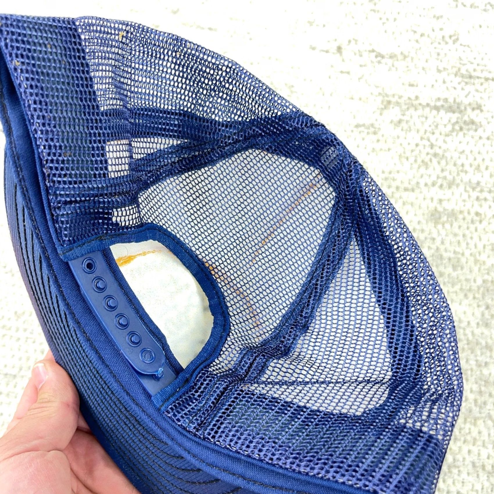 Vintage VINTAGE Louisville MFG Hat Mens Adjustable Blue Trucker Cap Made USA 80s Ashland Pertrolium Oil Size ONE SIZE - 7 Thumbnail