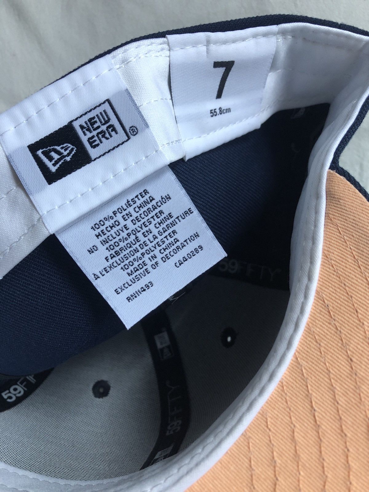 New Era Exclusive Colorado Rockies Fitted Peach Cobbler Blue Rockies Size ONE SIZE - 8 Thumbnail