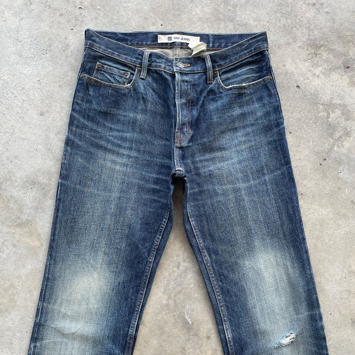 Gap Vintage Gap Jeans Faded Flare Sick Denim Pants W33x34 Size US 33 - 4 Thumbnail