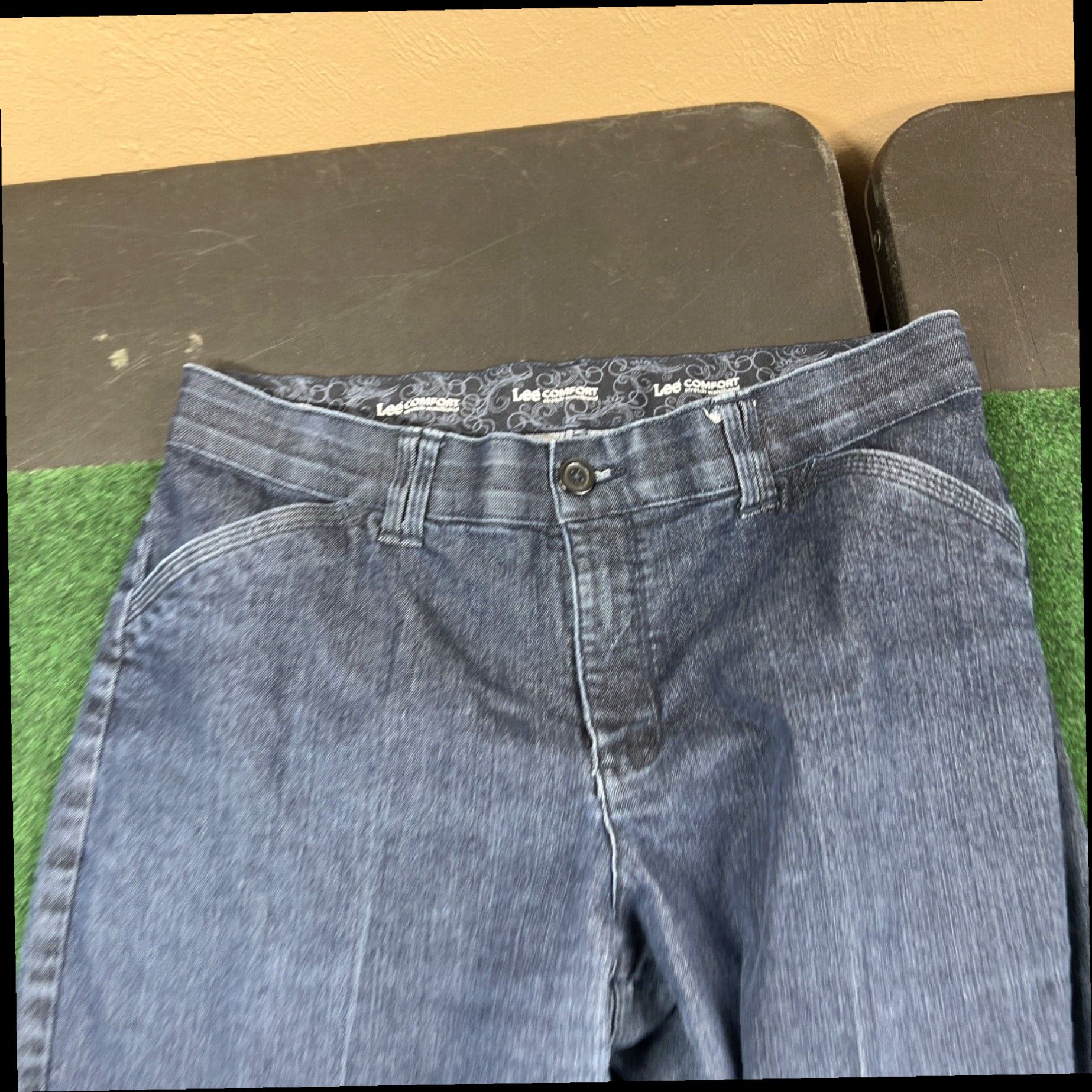 Lee Lee Womens 12s Comfort Fit Waistband Bootcut Jeans Blue Denim Flap Pockets Size 30" / US 8 / IT 44 - 4 Thumbnail