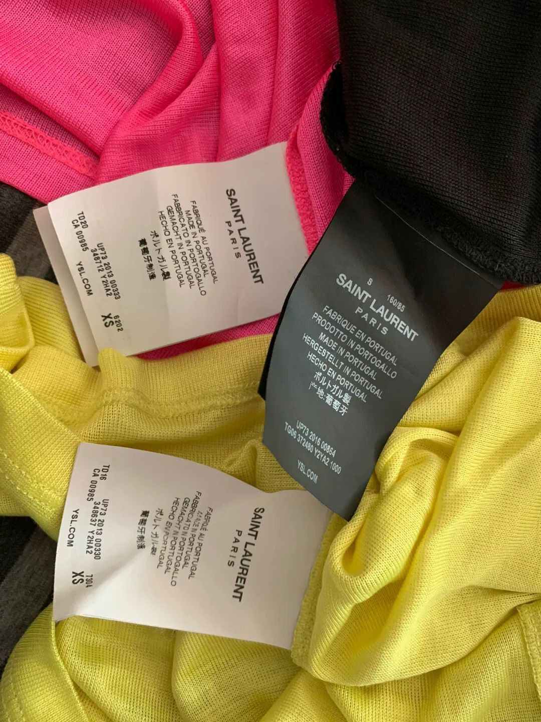 Saint Laurent Paris Saint Laurent Neon Silk T-Shirt Set. Size XS / US 0-2 / IT 36-38 - 3 Thumbnail