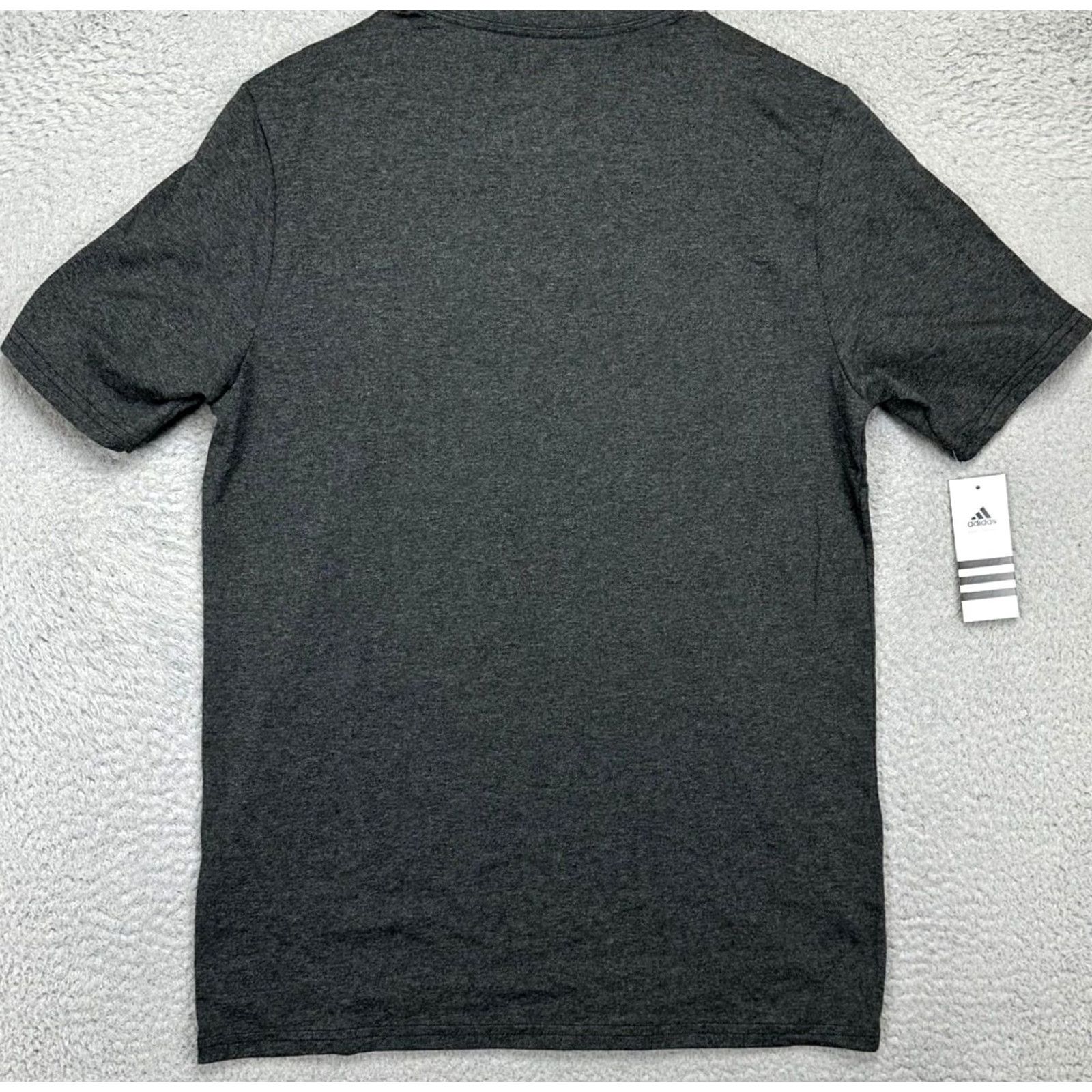 Adidas Adidas Shirt Mens Medium Grey Tee T-Shirt Crew Neck Short Sleeve Camo Logo NEW Size US M / EU 48-50 / 2 - 3 Thumbnail