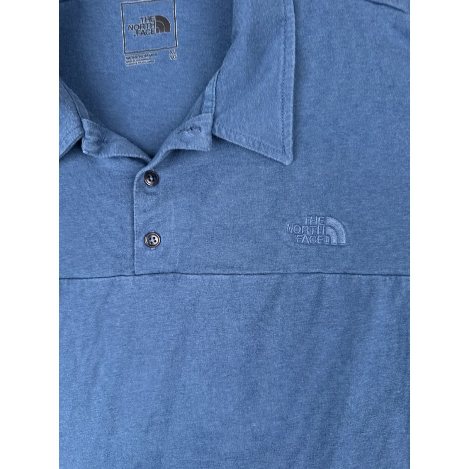 The North Face The North Face Polo Shirt Men XL Blue Cotton Blend Short Sleeve Golf Polo - Regular Fit, Button-Front, Embroidered Logo, Outdoor Performance, Men Size US XL / EU 56 / 4 - 6 Thumbnail
