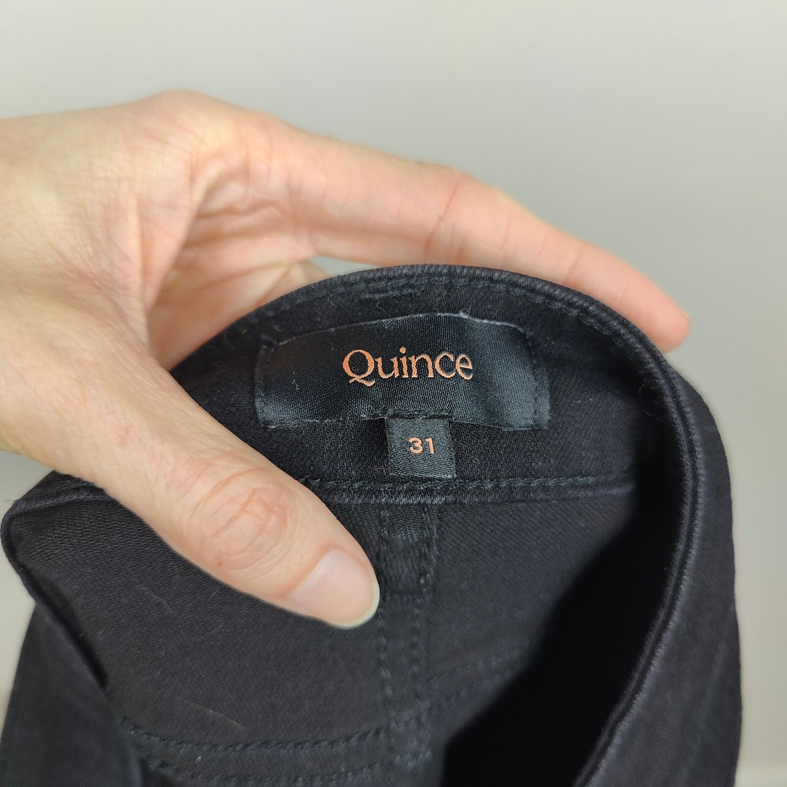 Quince Quince Stretch High Rise Skinny Jeans Womens 31 Black Size 31" - 6 Thumbnail