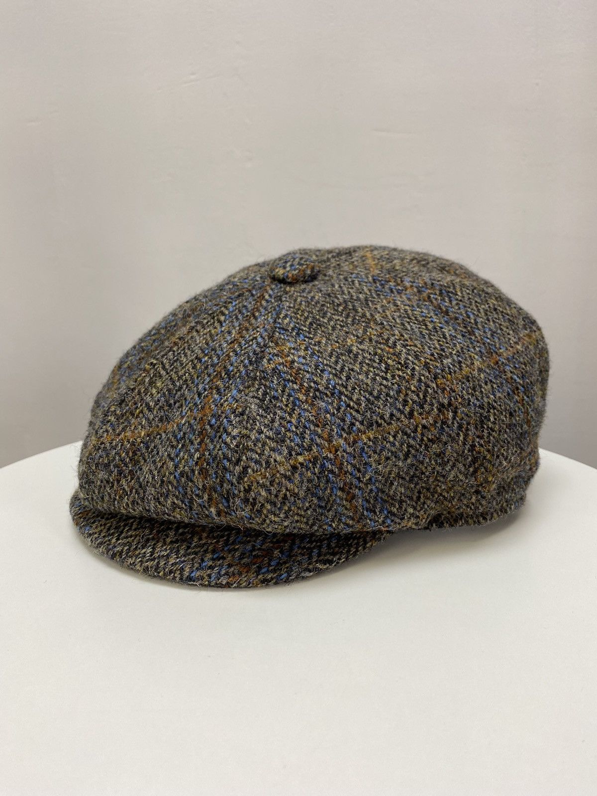 Harris Tweed × Vintage Vintage Failsworth Harris Tweed Wool Flat Hat Cap Size ONE SIZE - 1 Thumbnail