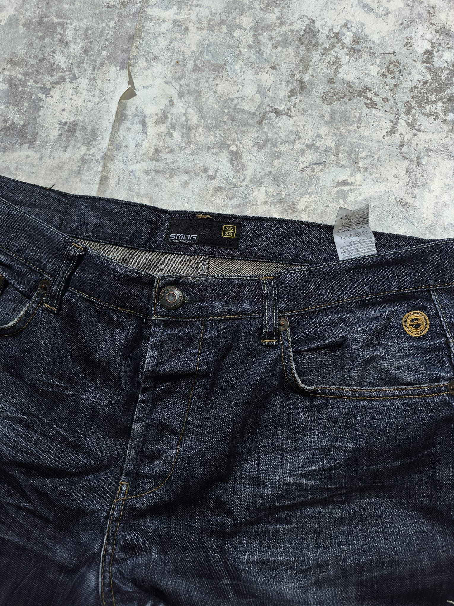 Vintage DARKWASH LOOSE WAXY JEANS GRUNGE BALENCIAGA Size US 36 / EU 52 - 6 Thumbnail