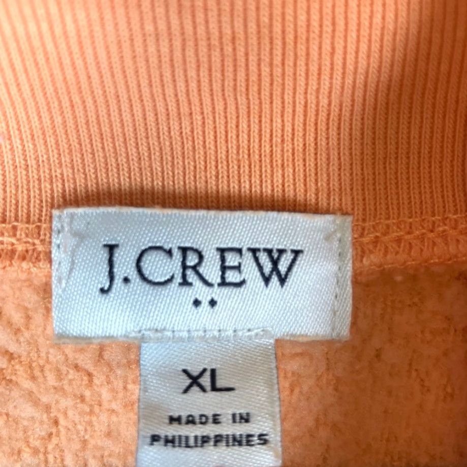 J.Crew VINTAGE J.CREW Womens Sweater Orange Fleece Mock Neck Button Shoulder Long Sleeve XL Size XL / US 12-14 / IT 48-50 - 6 Thumbnail