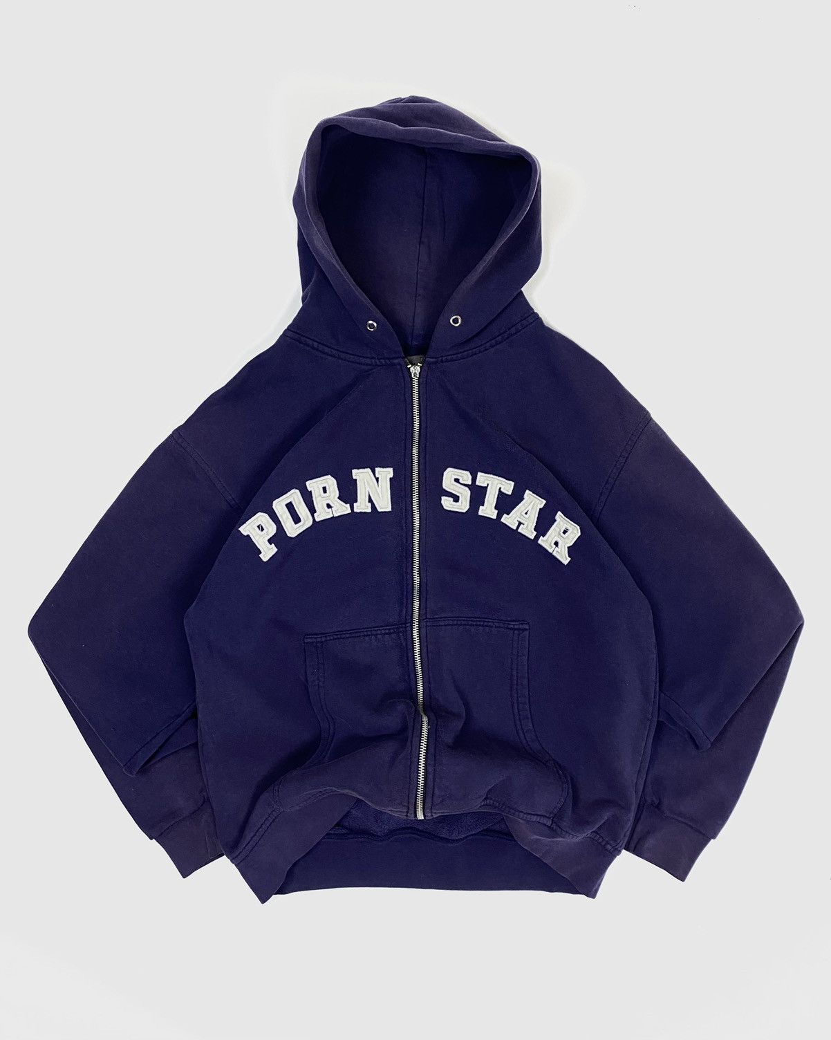 Vintage Vintage 90s PornStar Rare Faded Archive Zip Hoodie Rare Logo