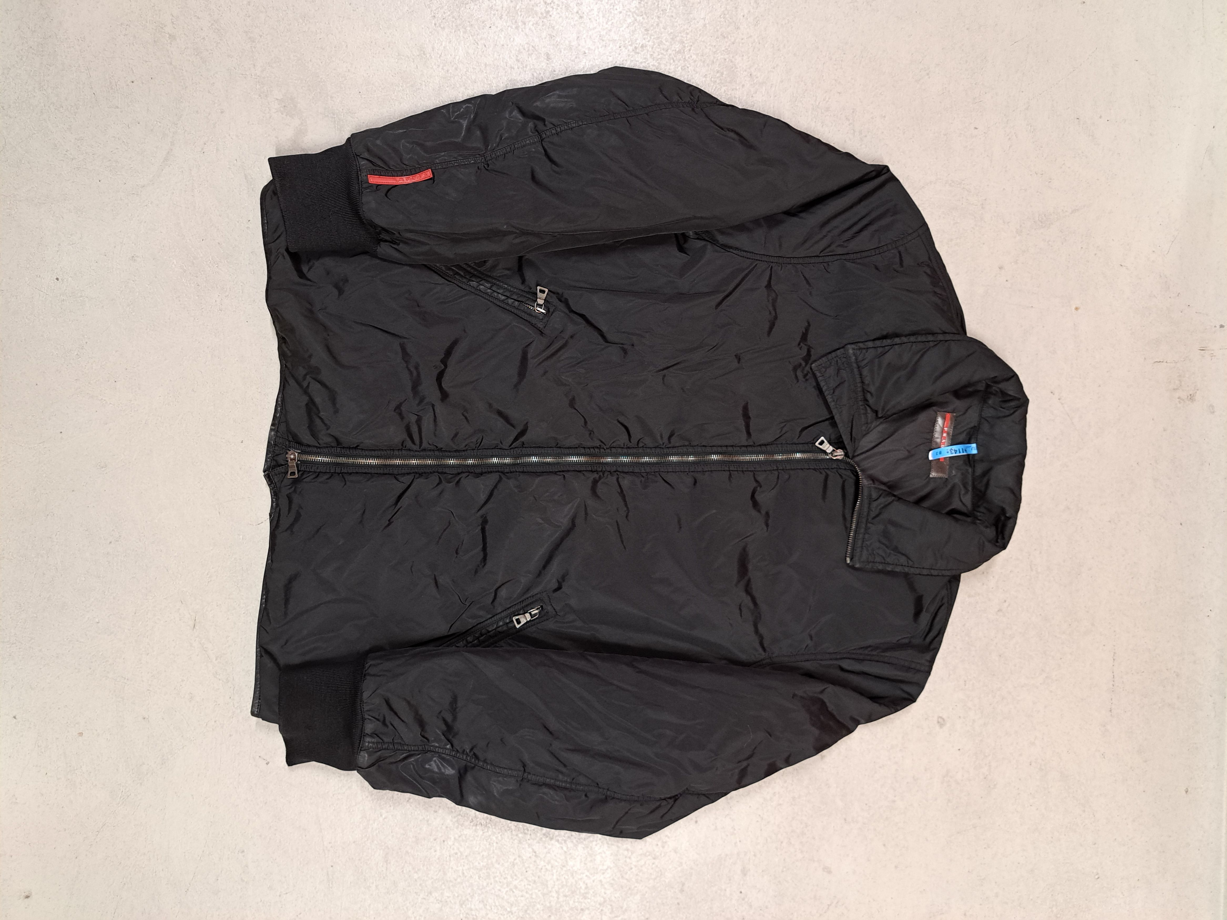 image of Archival Clothing Archive Prada Red Tab Nylon Jacket High End Designer in Black, Men's (Size 2XL)