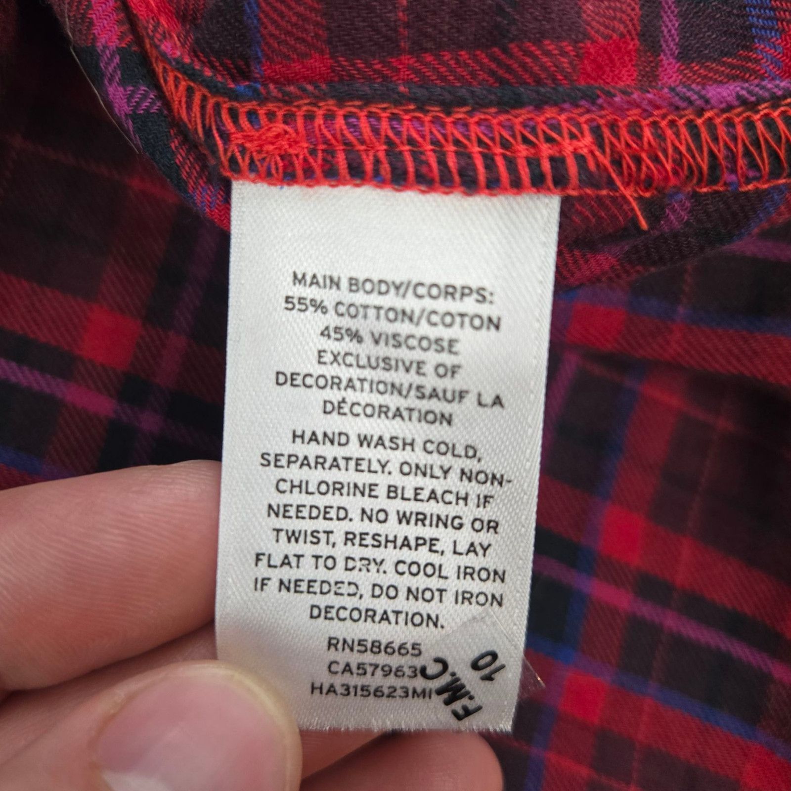 Other Embellished Plaid Button Down Shirt Flannel Size Medium Size M / US 6-8 / IT 42-44 - 10 Thumbnail