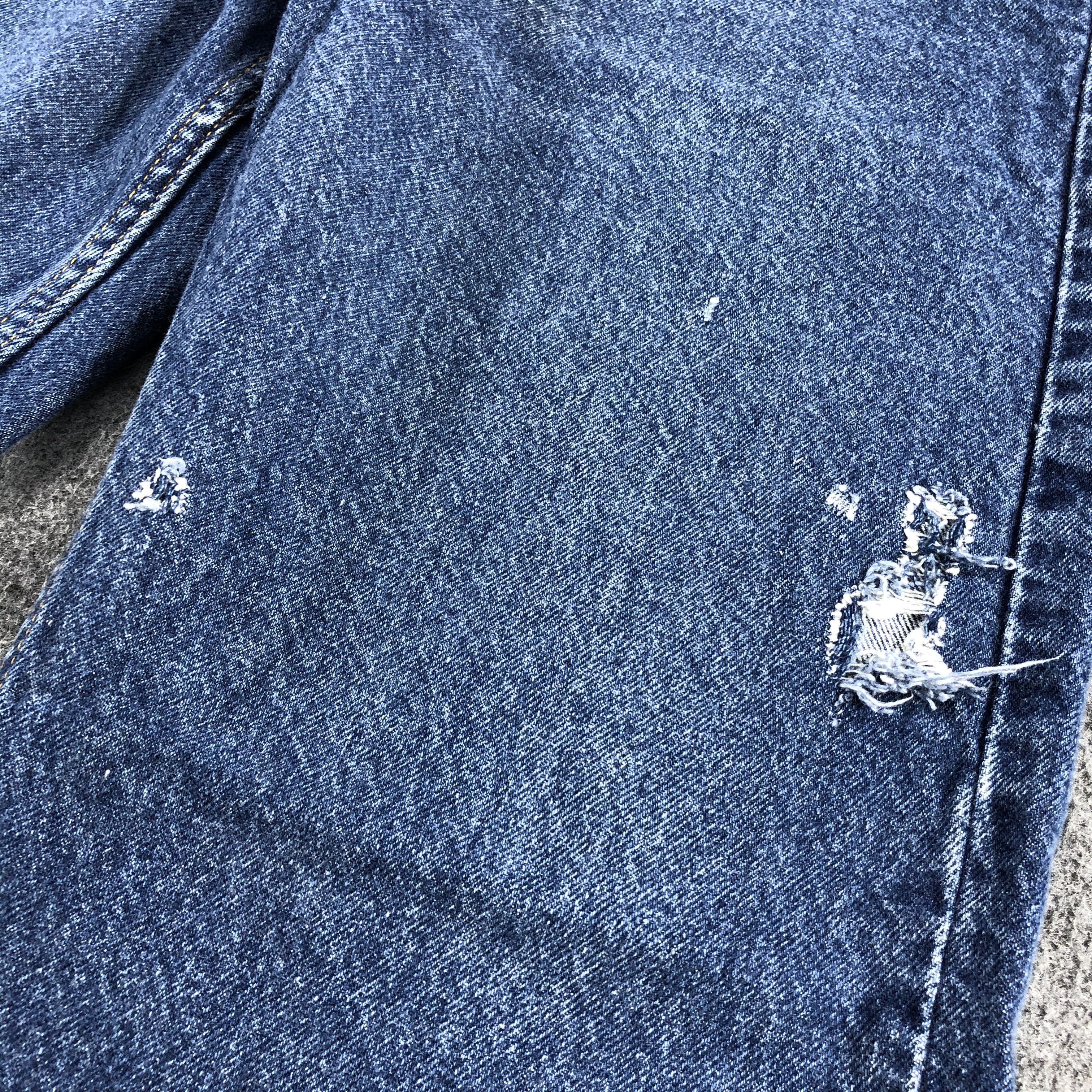 Levi's Vintage 90s Blue Wash Levis 505 Orange Tab Jeans-J2107 Size US 34 / EU 50 - 8 Thumbnail