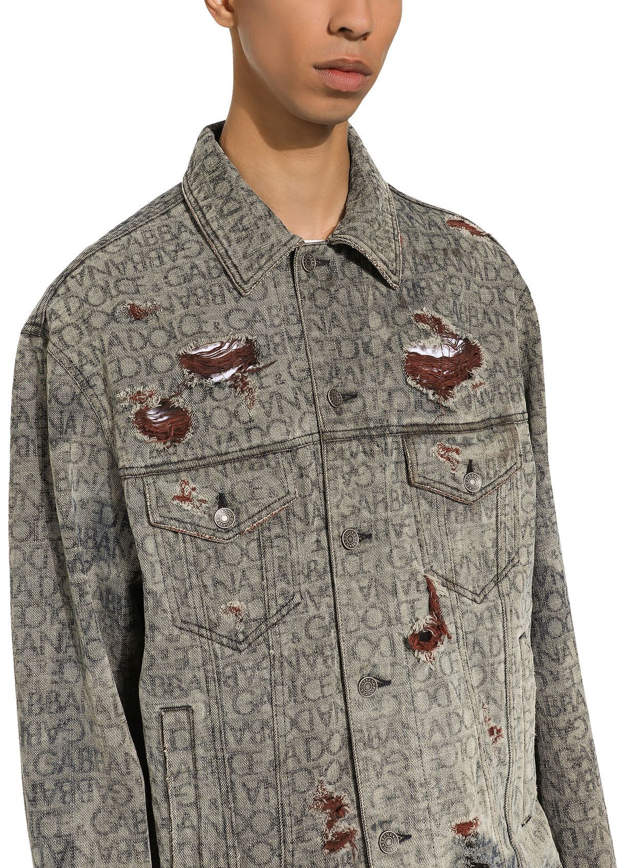 Dolce & Gabbana o1y0125 Denim Jacket in Beige Size US M / EU 48-50 / 2 - 3 Thumbnail