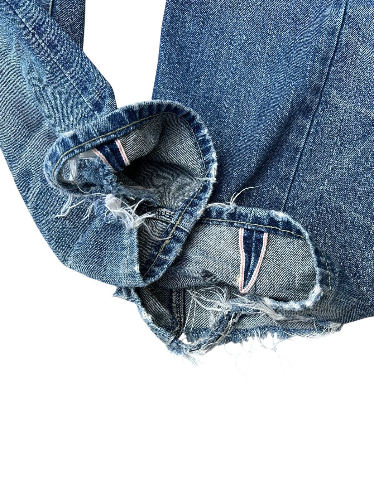 Izreel by Kazuhiro Takakura Distressed Denim Selvedge Jeans