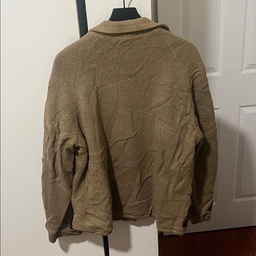 Other ULTRA RARE VINTAGE 50S 3 TONEKNIT WOOL & LEATHER JACKET Size US XL / EU 56 / 4 - 7 Thumbnail