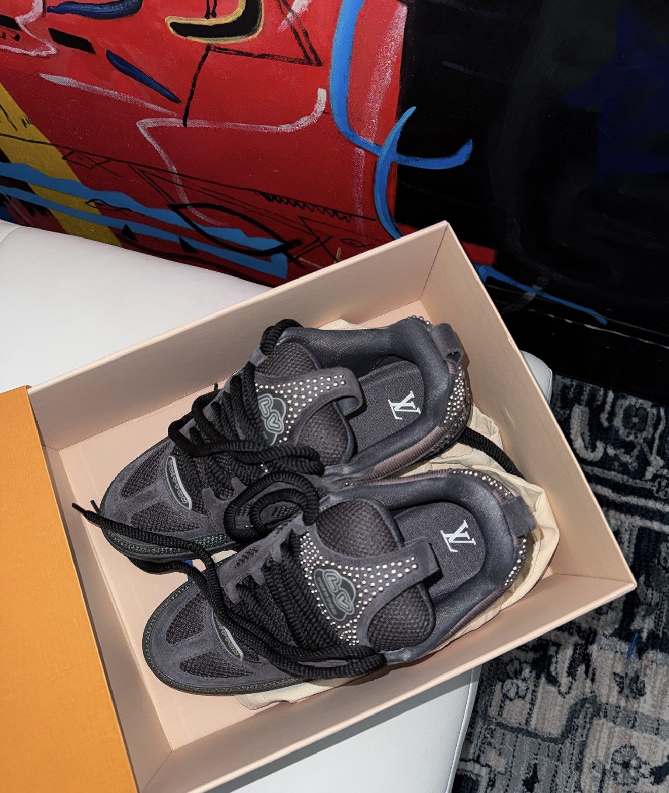 Louis Vuitton Crystal skate sneakers lv9.5 Size US 9 / EU 42 - 3 Thumbnail
