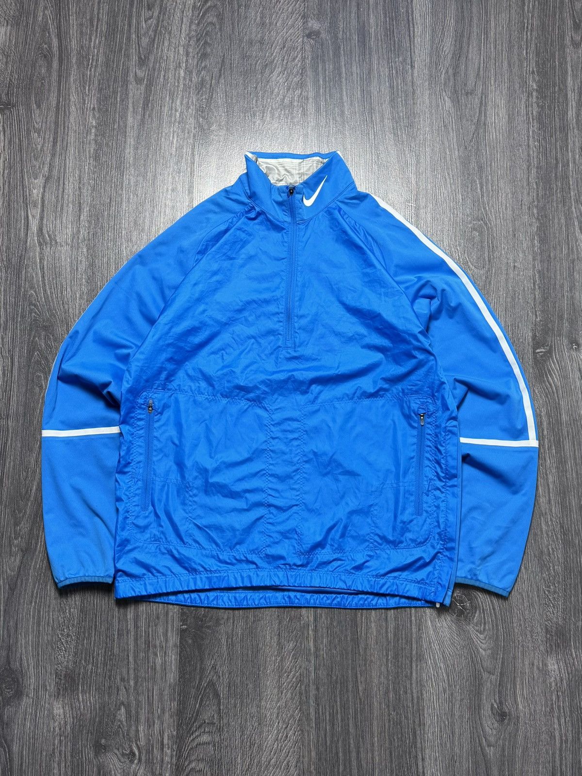 Nike × Vintage Vintage Nike Anorak White Jacket 1/4 Zip Size US M / EU 48-50 / 2 - 1 Thumbnail