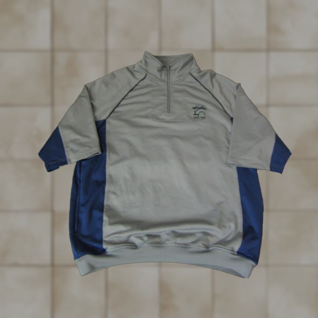 Vintage VINTAGE US Open Sweater Mens Pullover 1/4 Zip 2008 Gray M Logo 90s Outdoor Mock Neck Full Zip Water Resistant Shirt Size US M / EU 48-50 / 2 - 1 Thumbnail