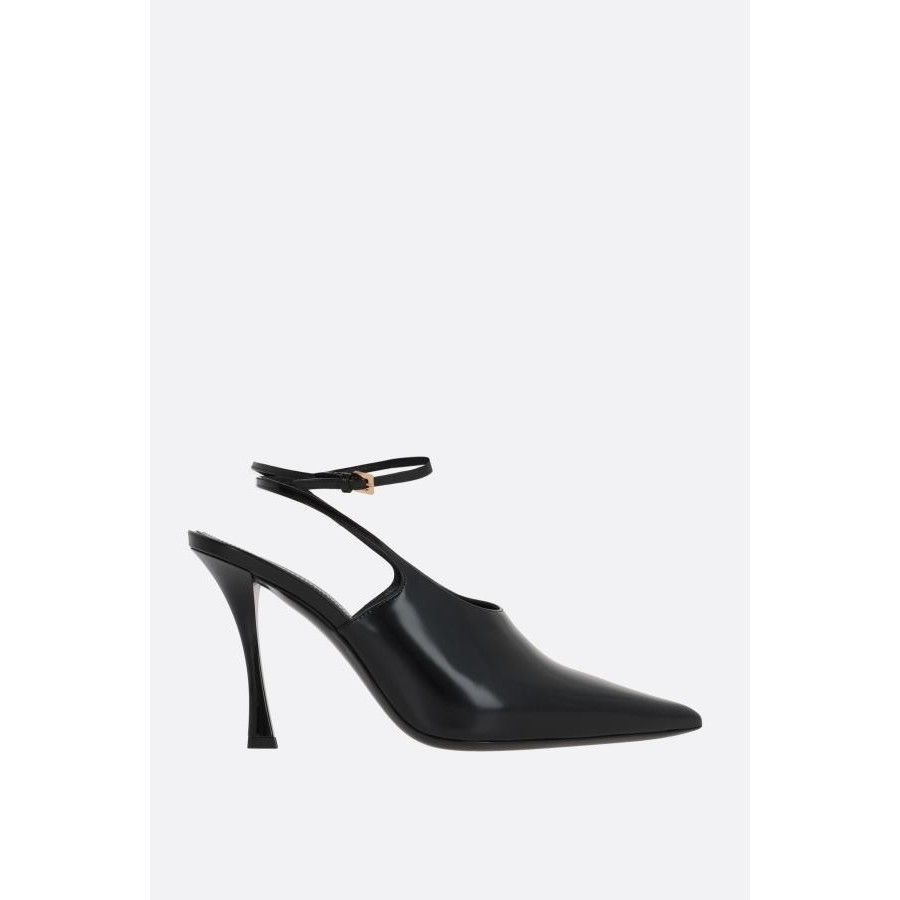 Givenchy GIVENCHY Show Black Leather Slingbacks New & Authentic (Wome Size US 7 / IT 37 - 1 Thumbnail