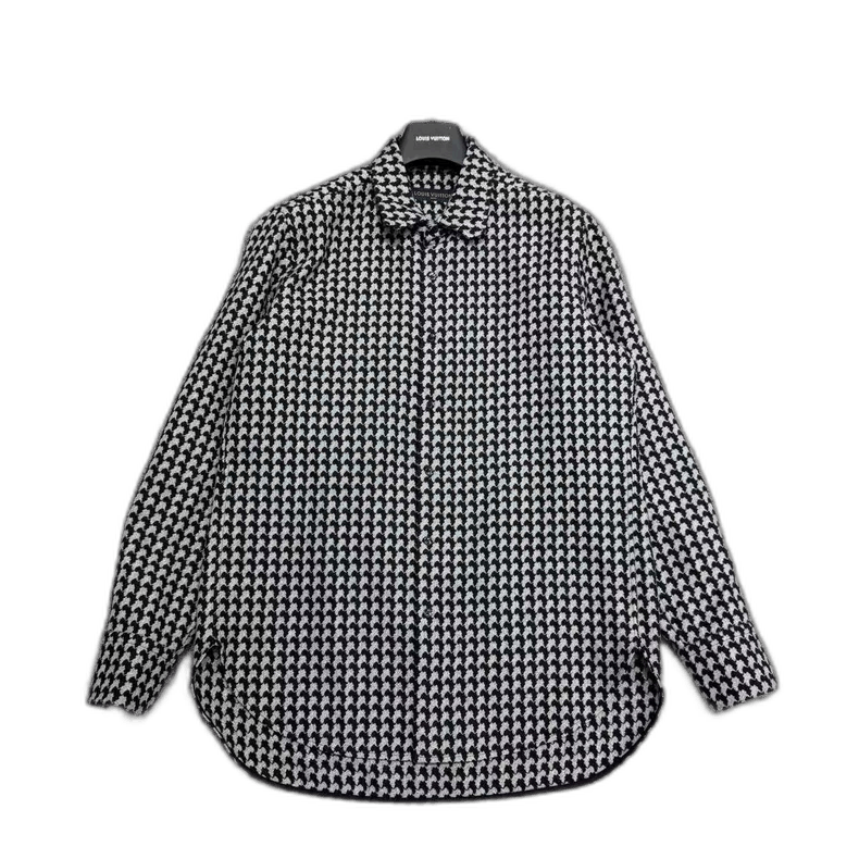 Louis Vuitton Louis Vuitton Houndstooth Long Sleeve Shirt-yf Size US S / EU 44-46 / 1 - 1 Thumbnail