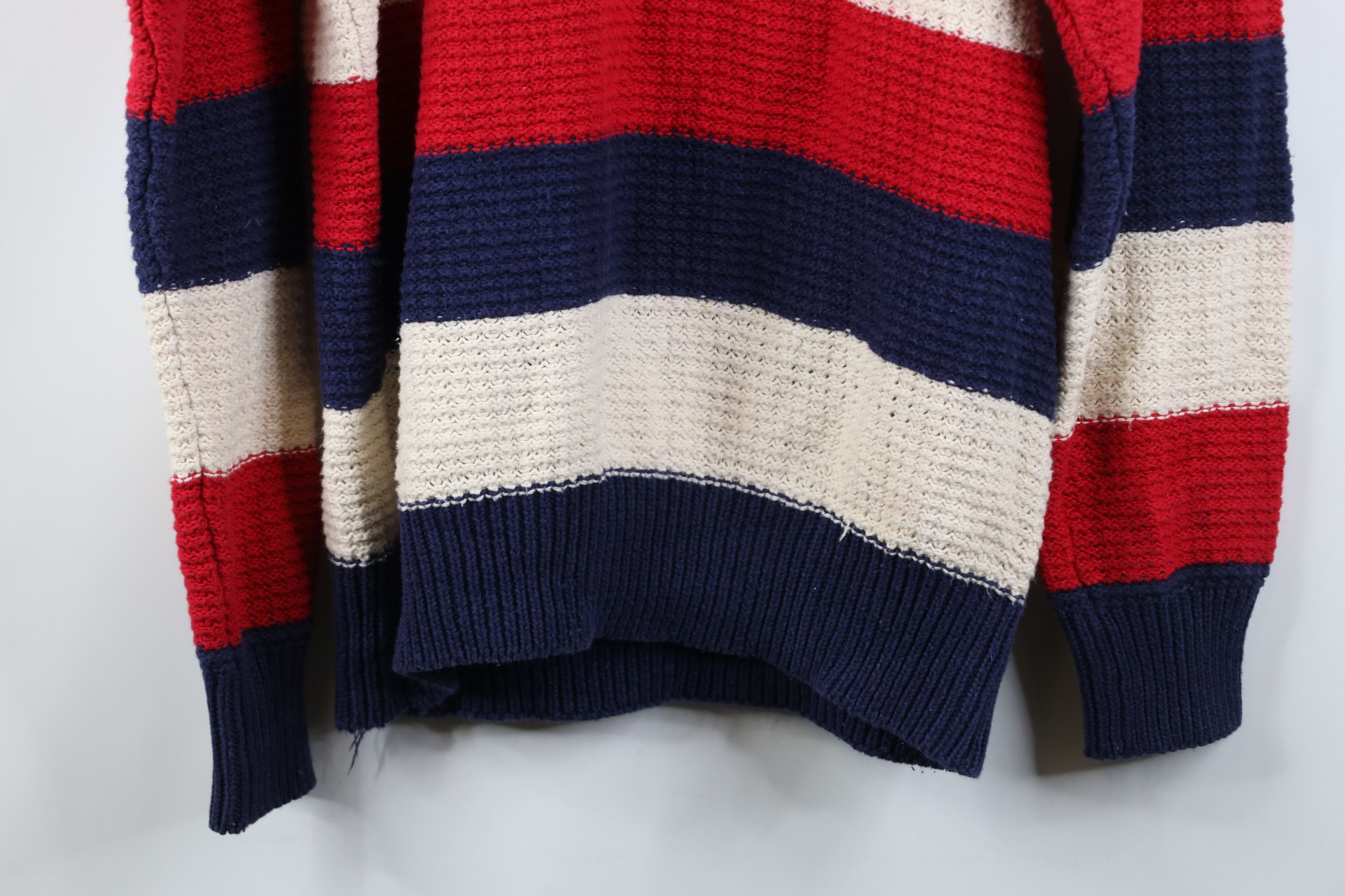 American Eagle Outfitters Vintage 90s American Eagle Outfitters Striped Knit Sweater Size US L / EU 52-54 / 3 - 12 Thumbnail