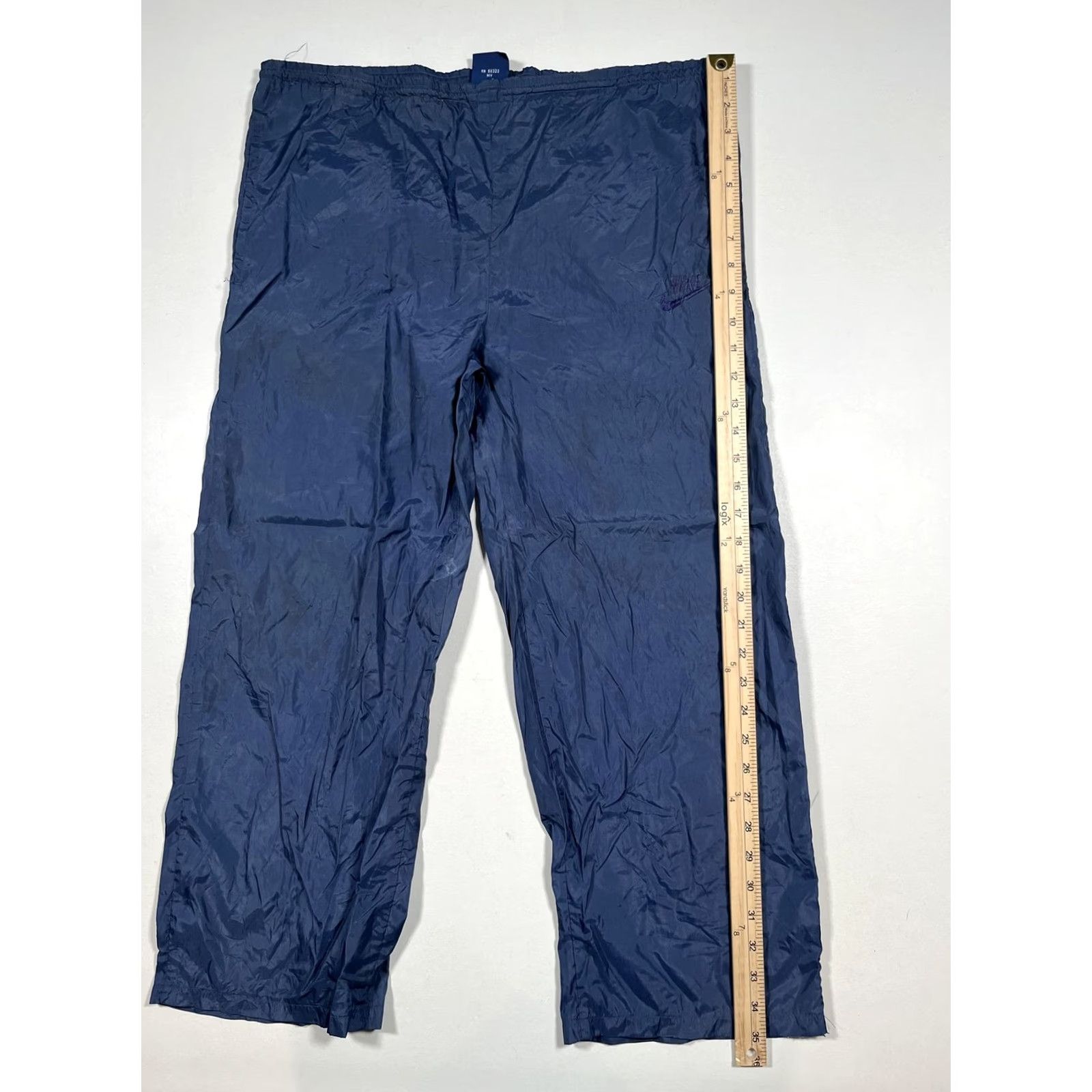 Nike Nike Track Pants Mens M Blue Elastic Waist Swoosh Athletic Warm Up Pants Size US 31 - 7 Thumbnail