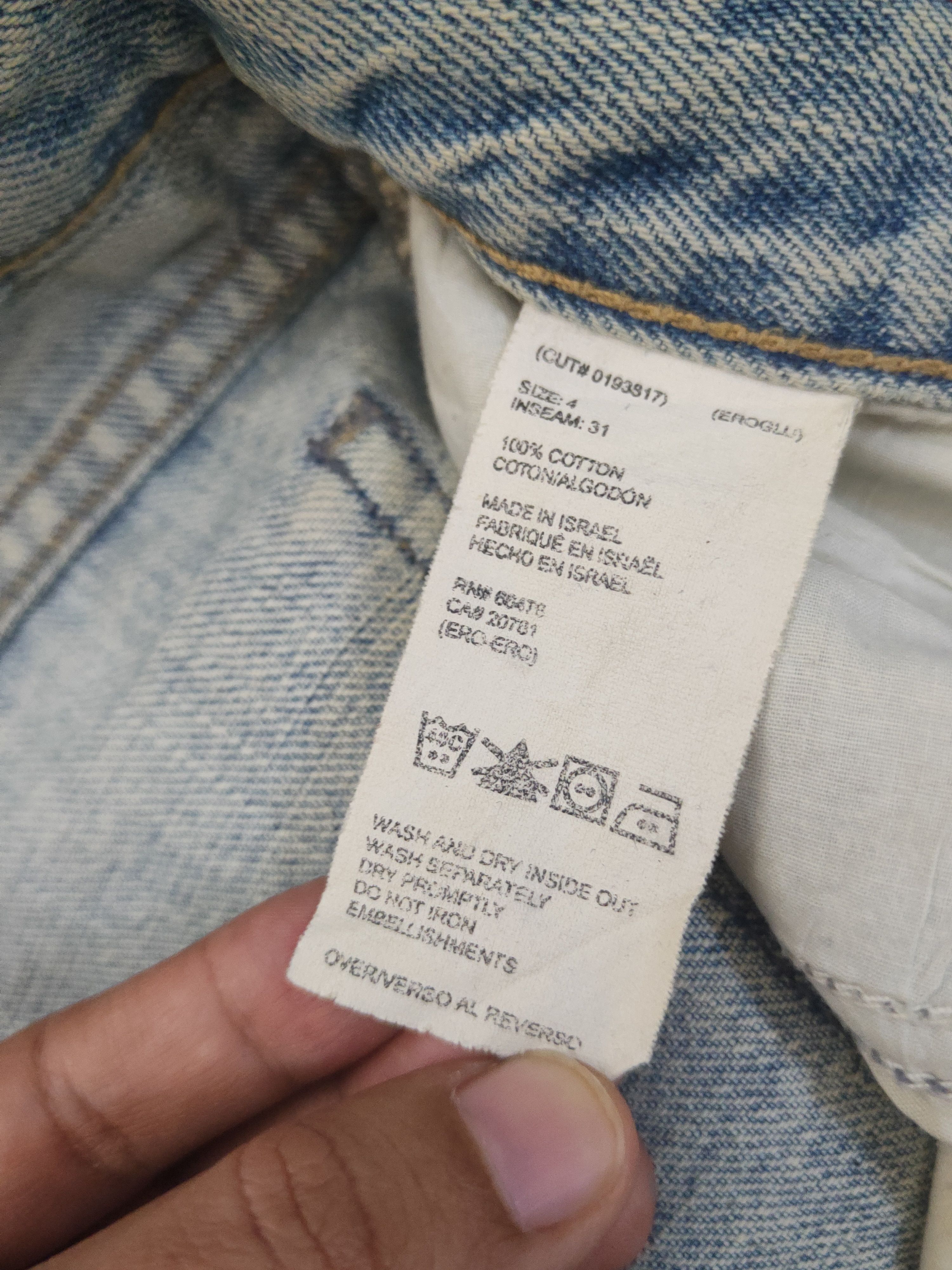Tommy Hilfiger × Vintage Tommy Hilfiger Distressed Ripped denim Jeans #W2004 Size US 31 - 15 Thumbnail